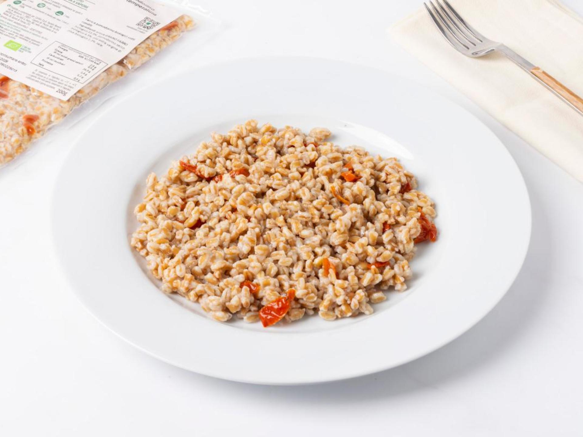 Farro cotto al vapore con pomodorini BIO