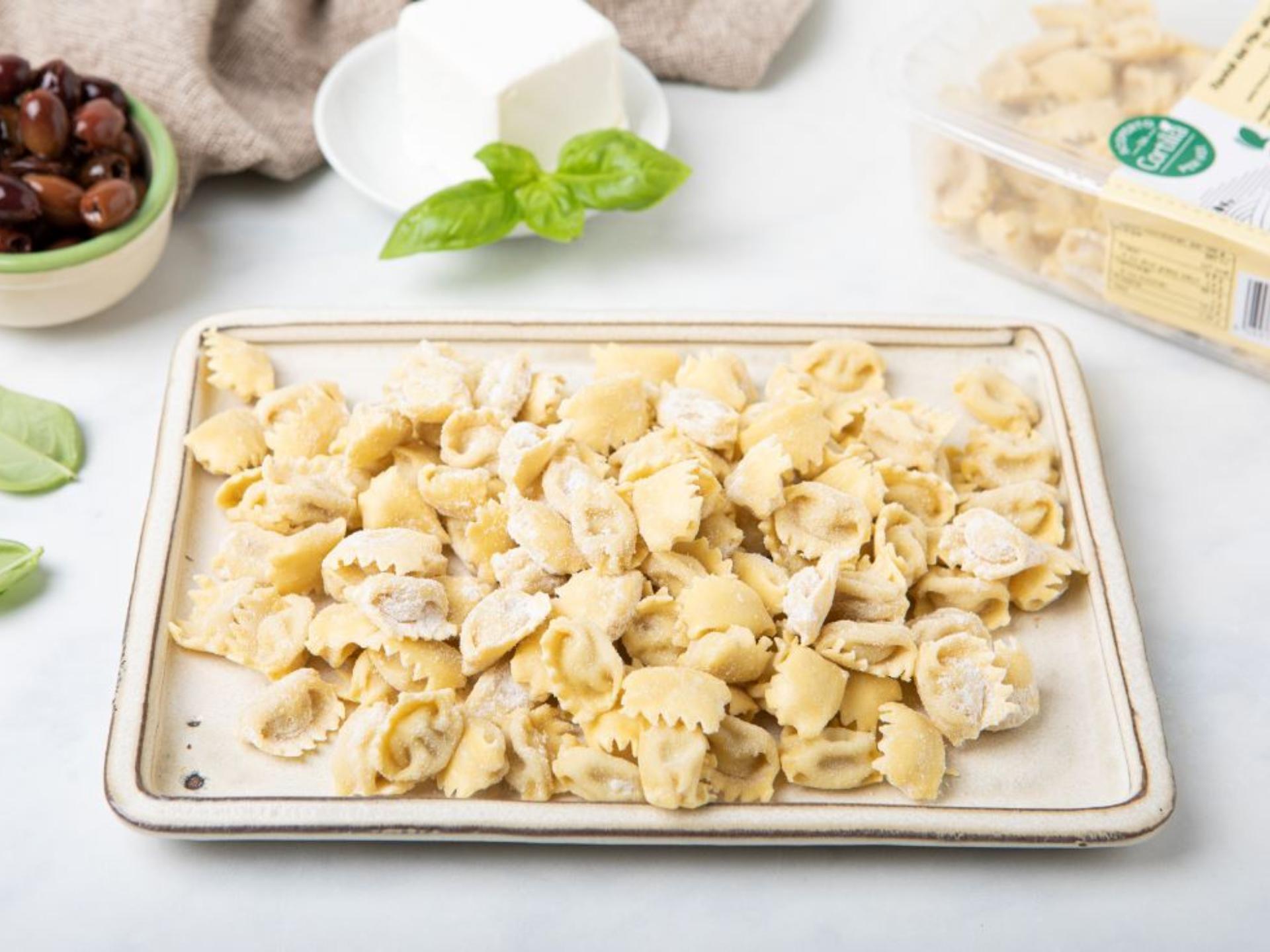 Plin con robiola e olive taggiasche