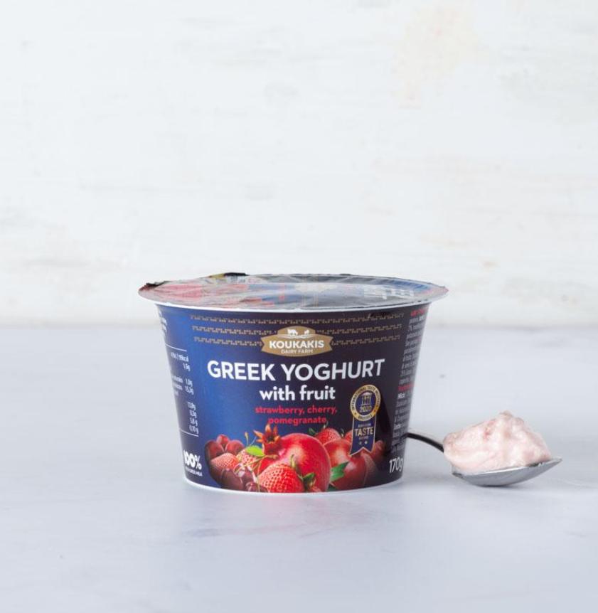 Yogurt greco ai frutti rossi