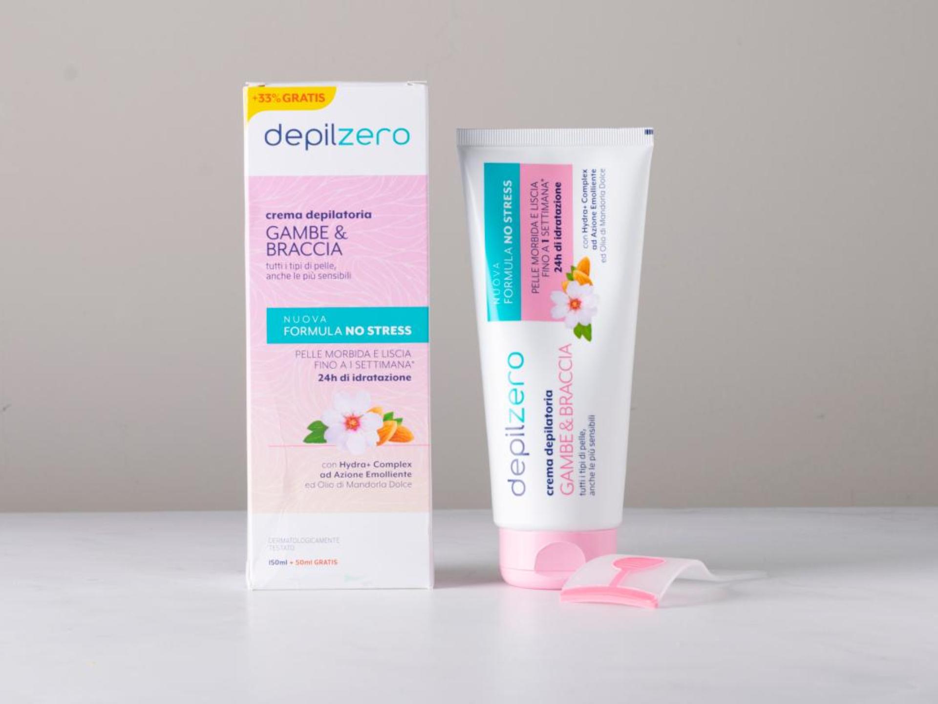 Crema depilatoria gambe e braccia