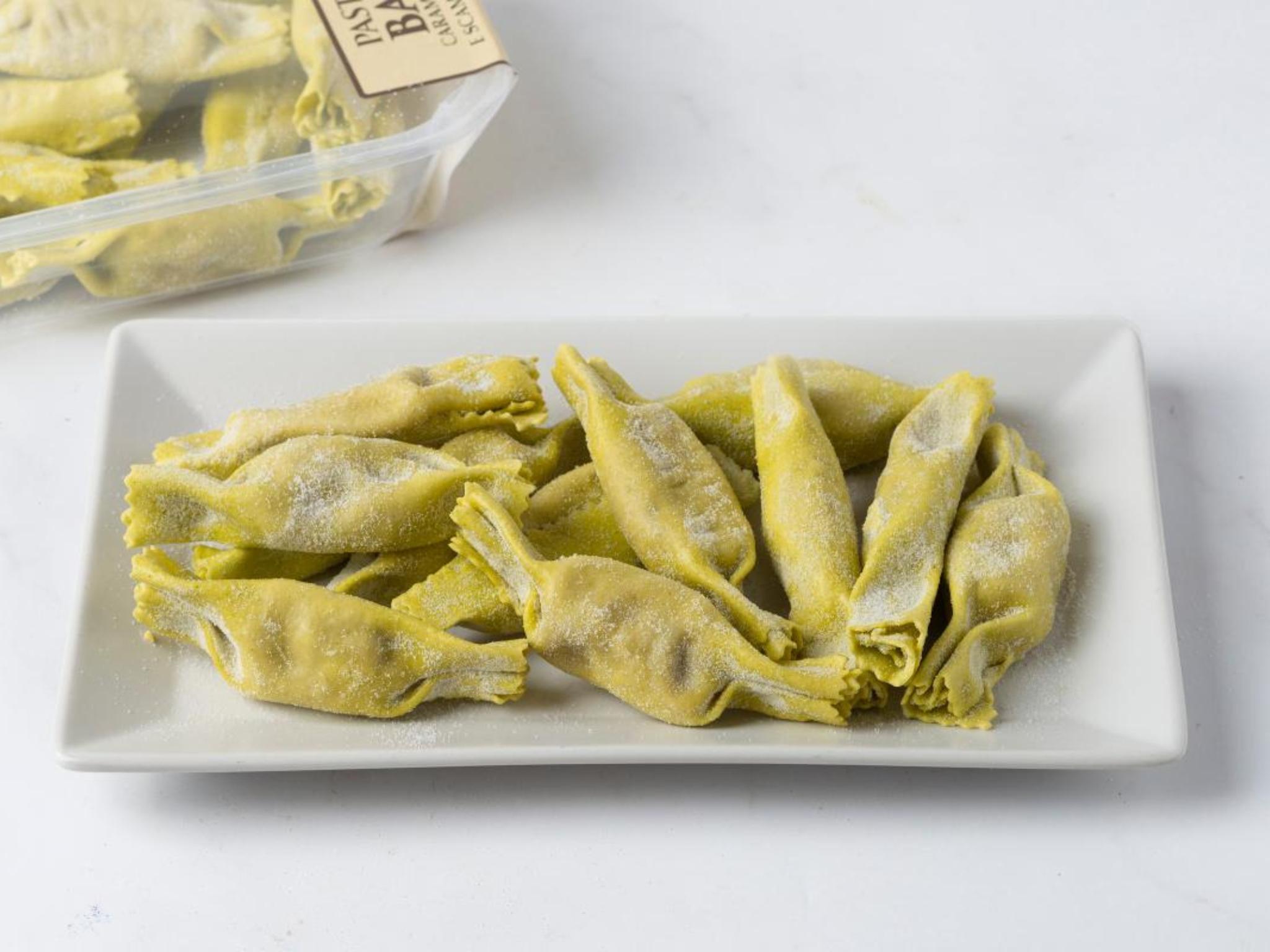 Caramelle con melanzane e scamorza affumicata