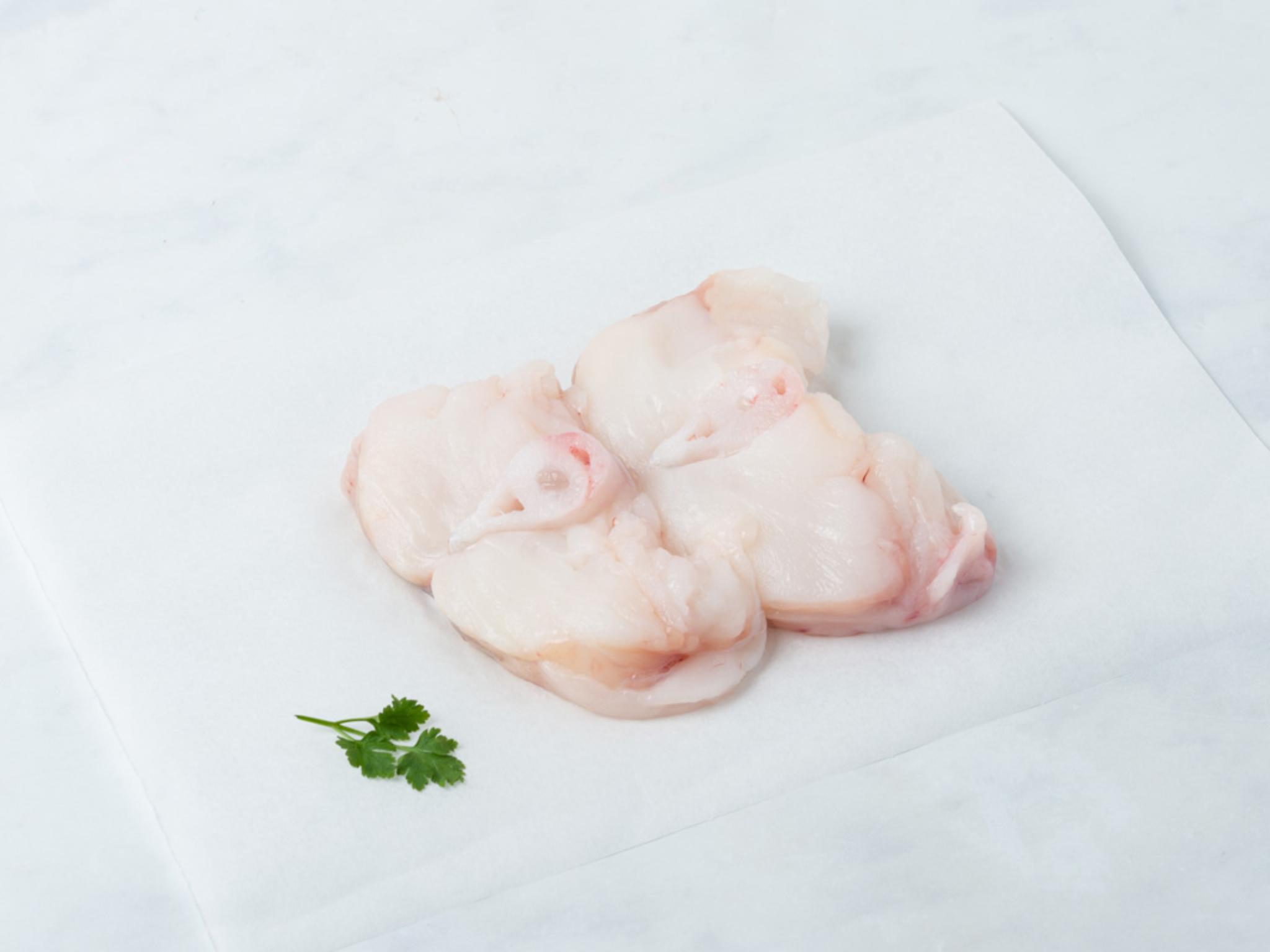 Tranci di rana pescatrice fresca