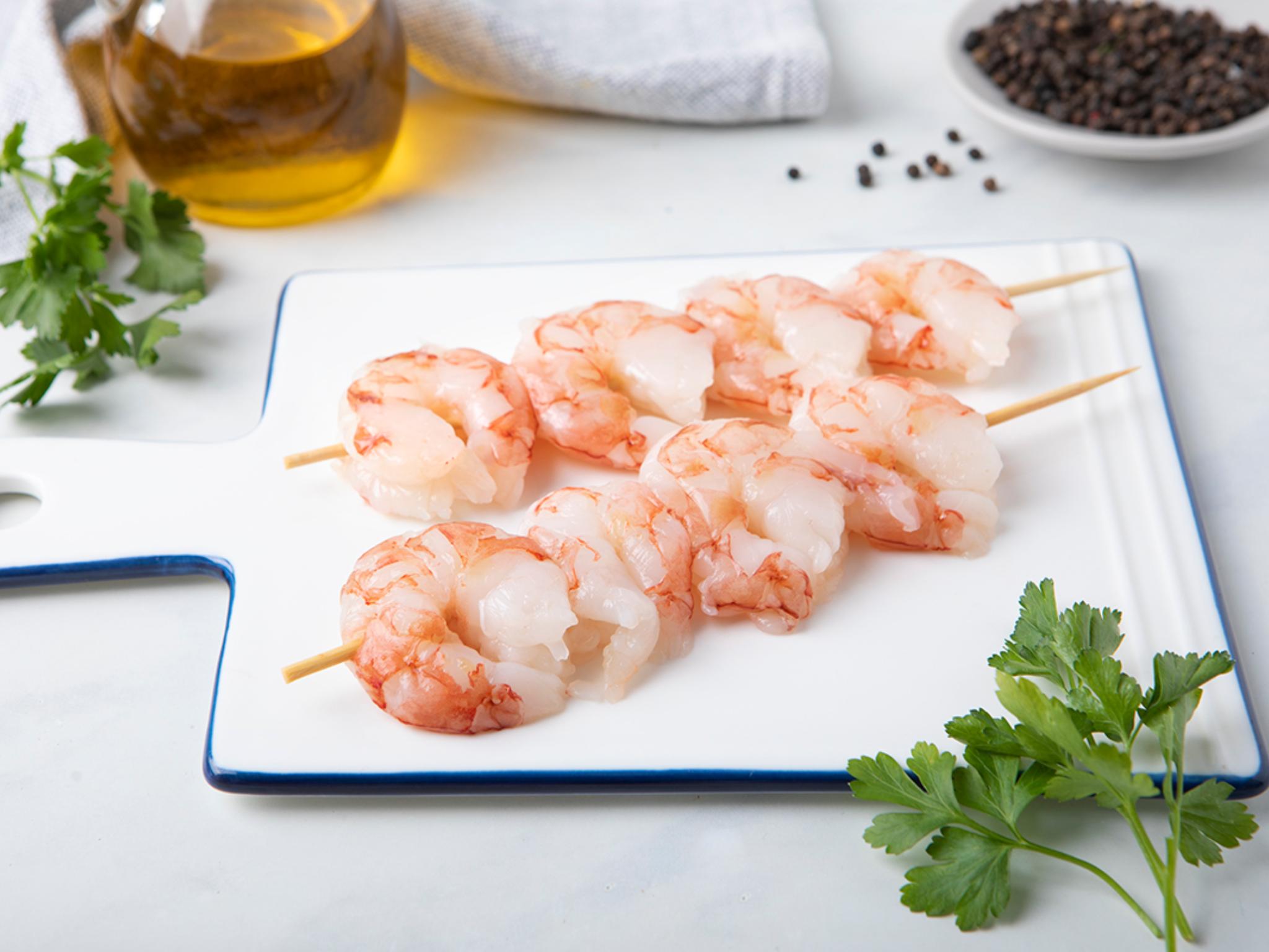 Spiedini di gamberoni