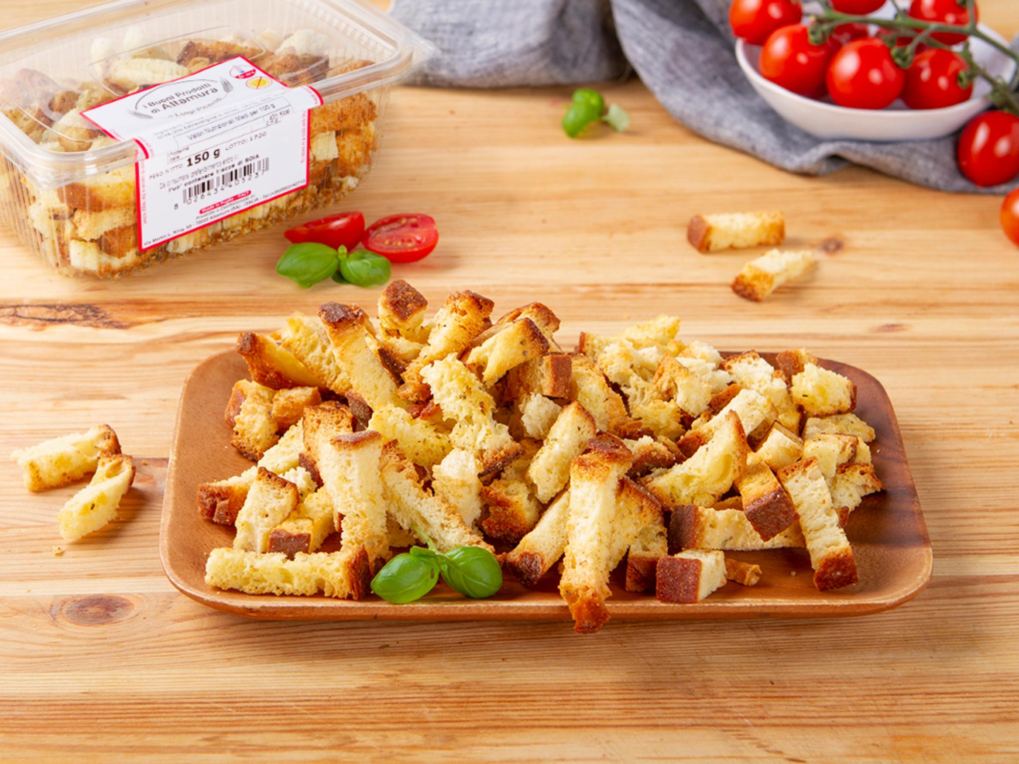 Crostini di pane per zuppe e insalate