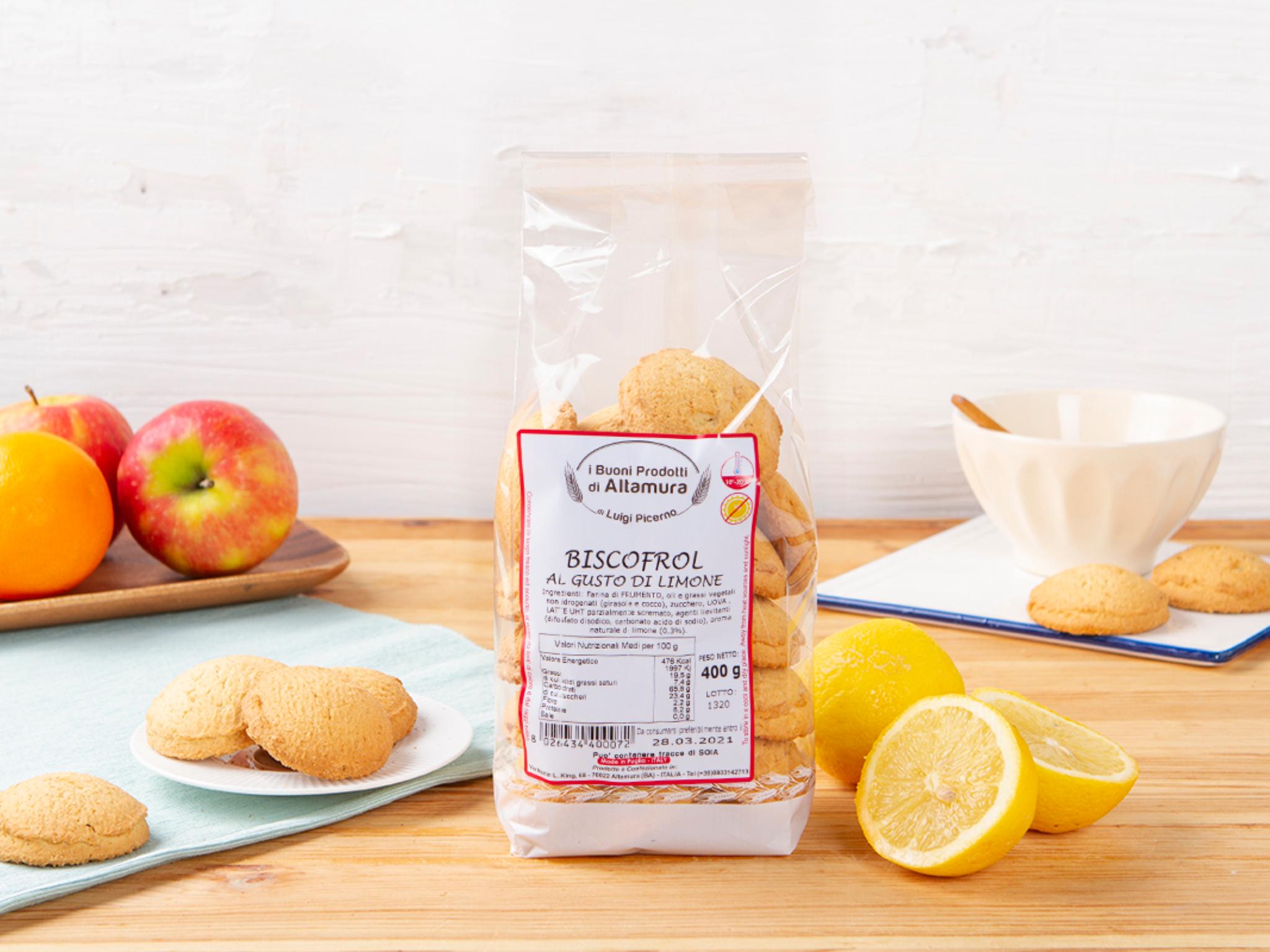 Biscotti di pasta frolla al gusto di limone