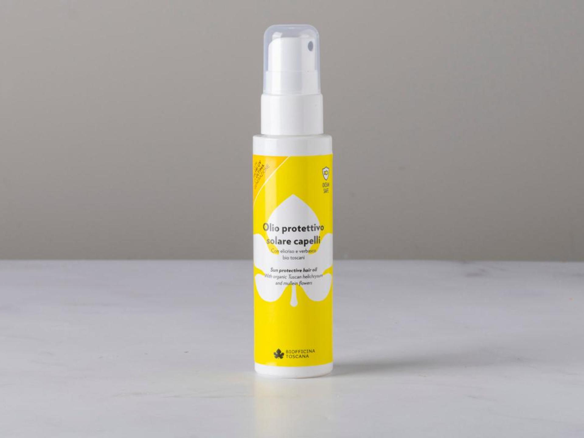 Olio protettivo solare capelli