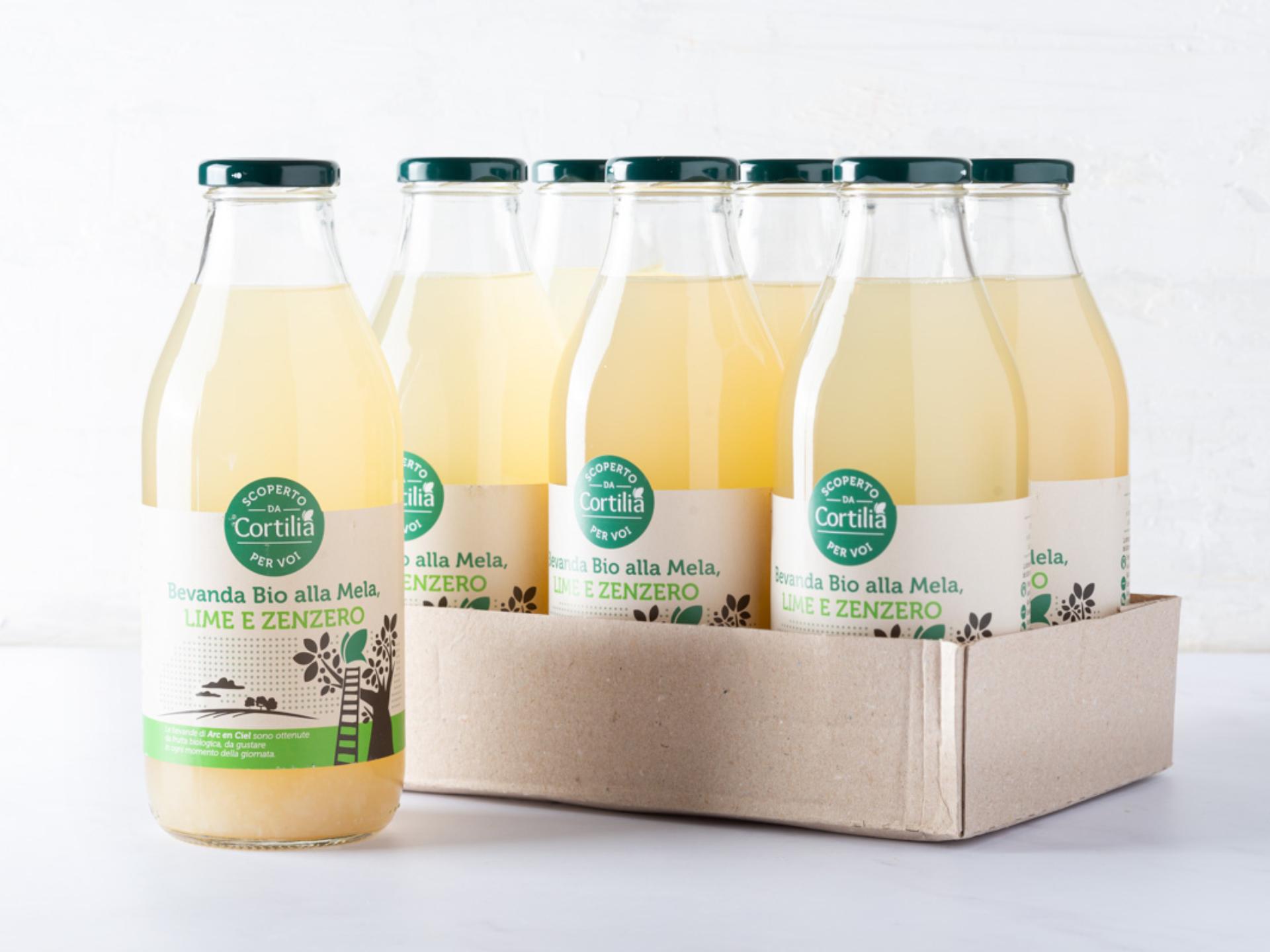 6 Bevanda lime, zenzero e mela BIO