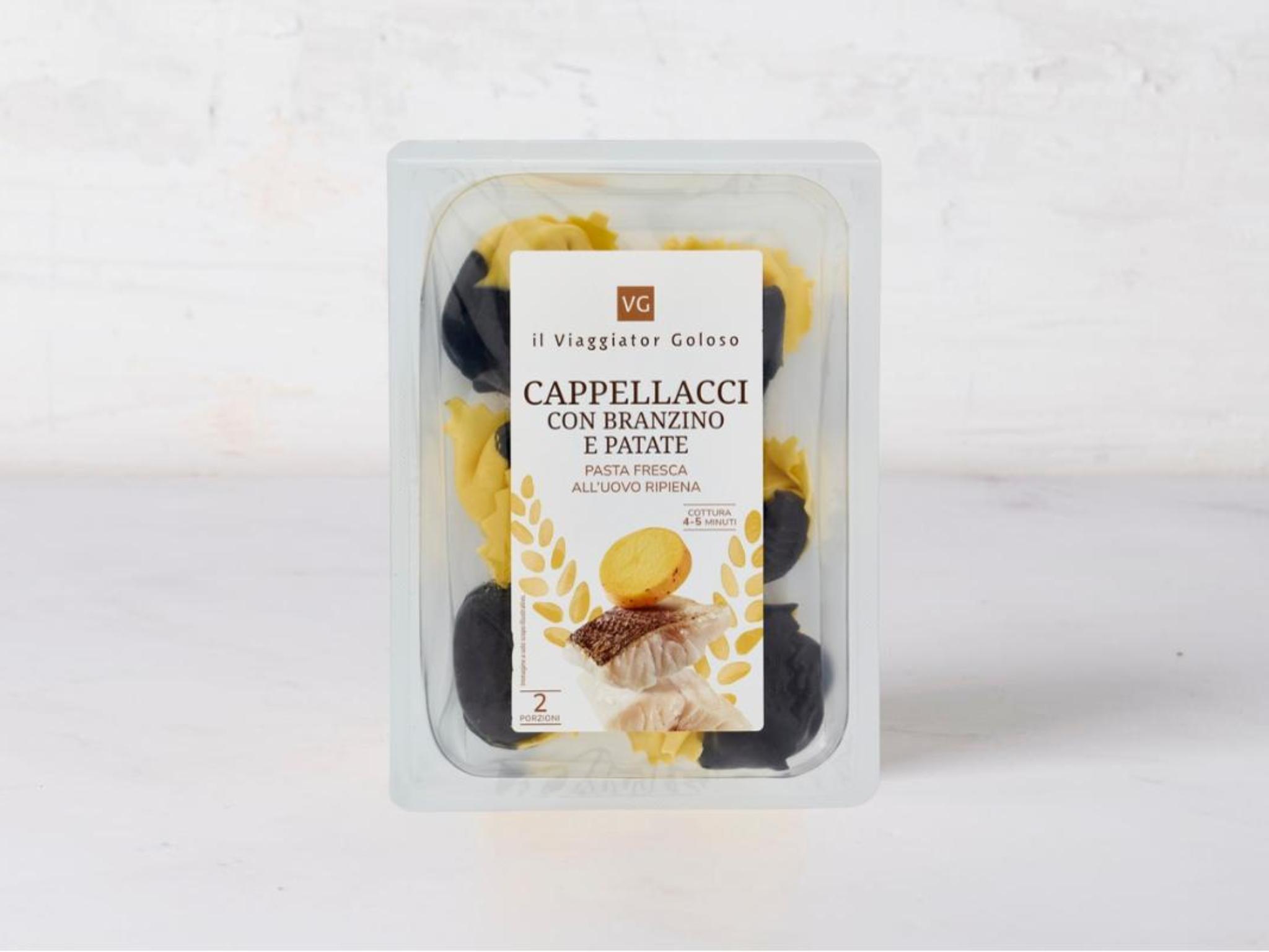 Cappellacci con branzino e patate