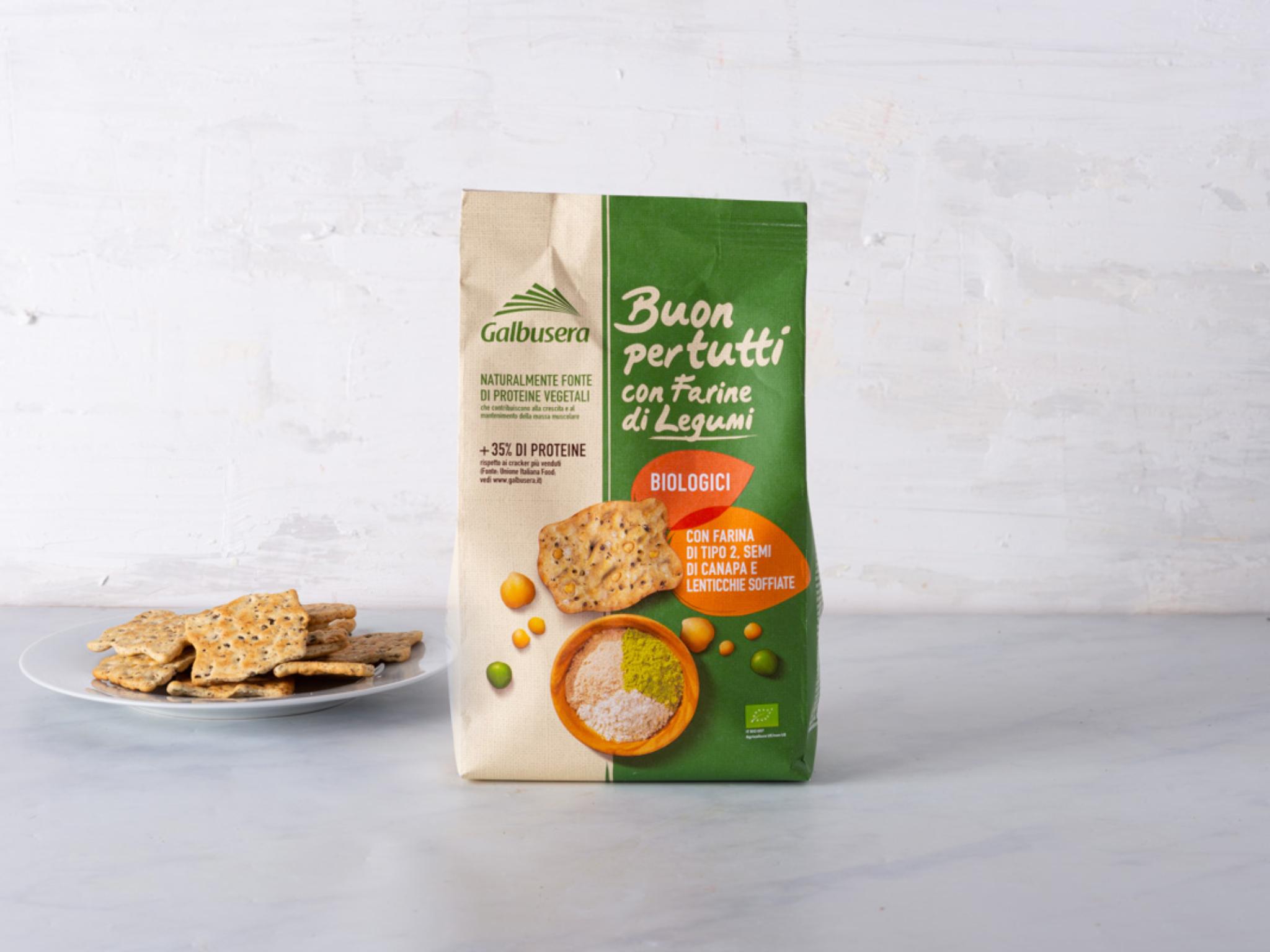 Crackers croccanti con farina di legumi e semi BIO