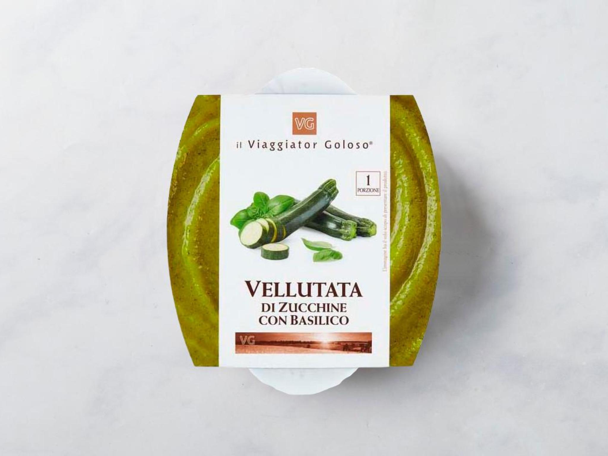 Vellutata di zucchine e basilico