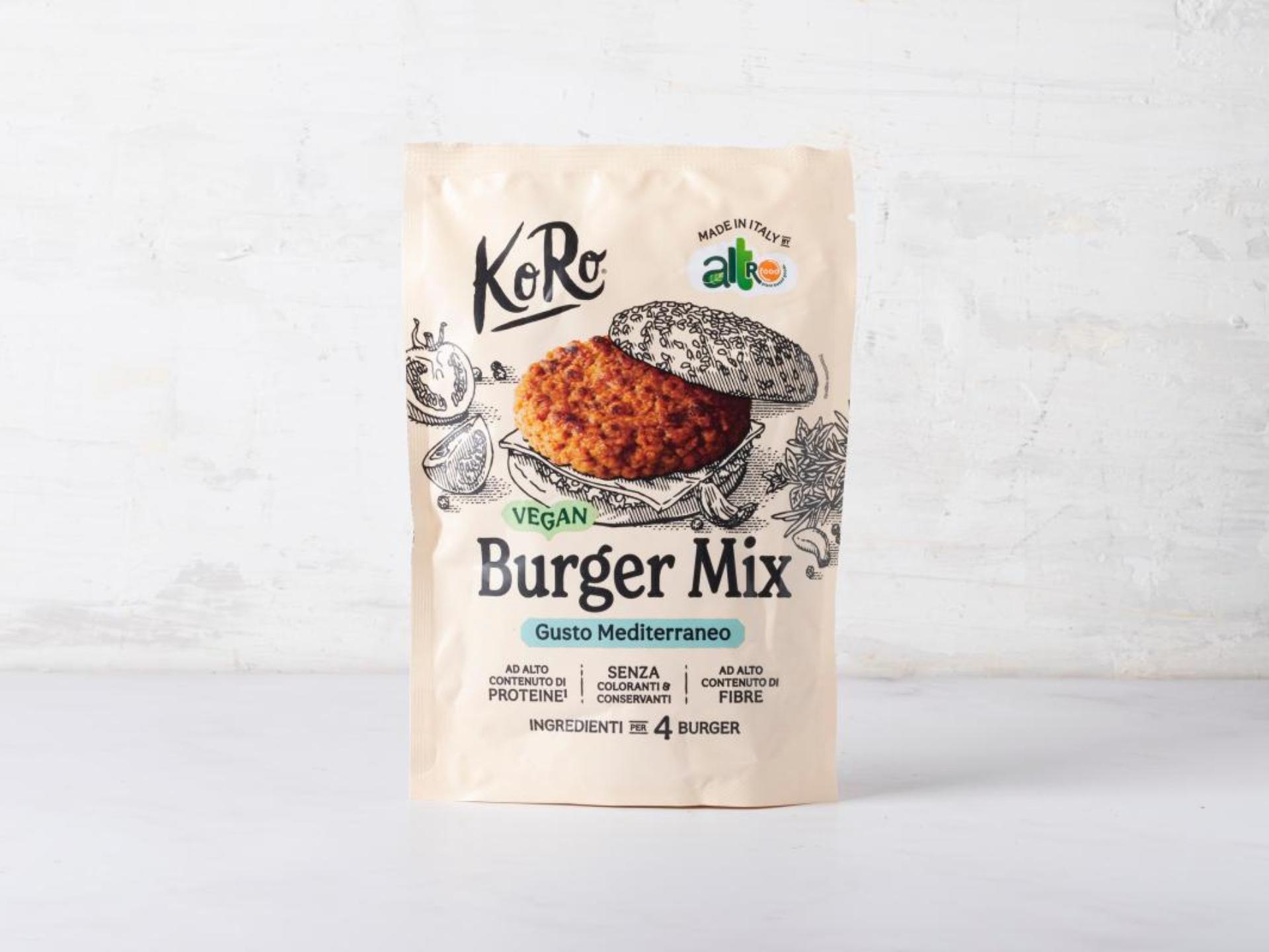 Mix per burger vegani alla mediterranea