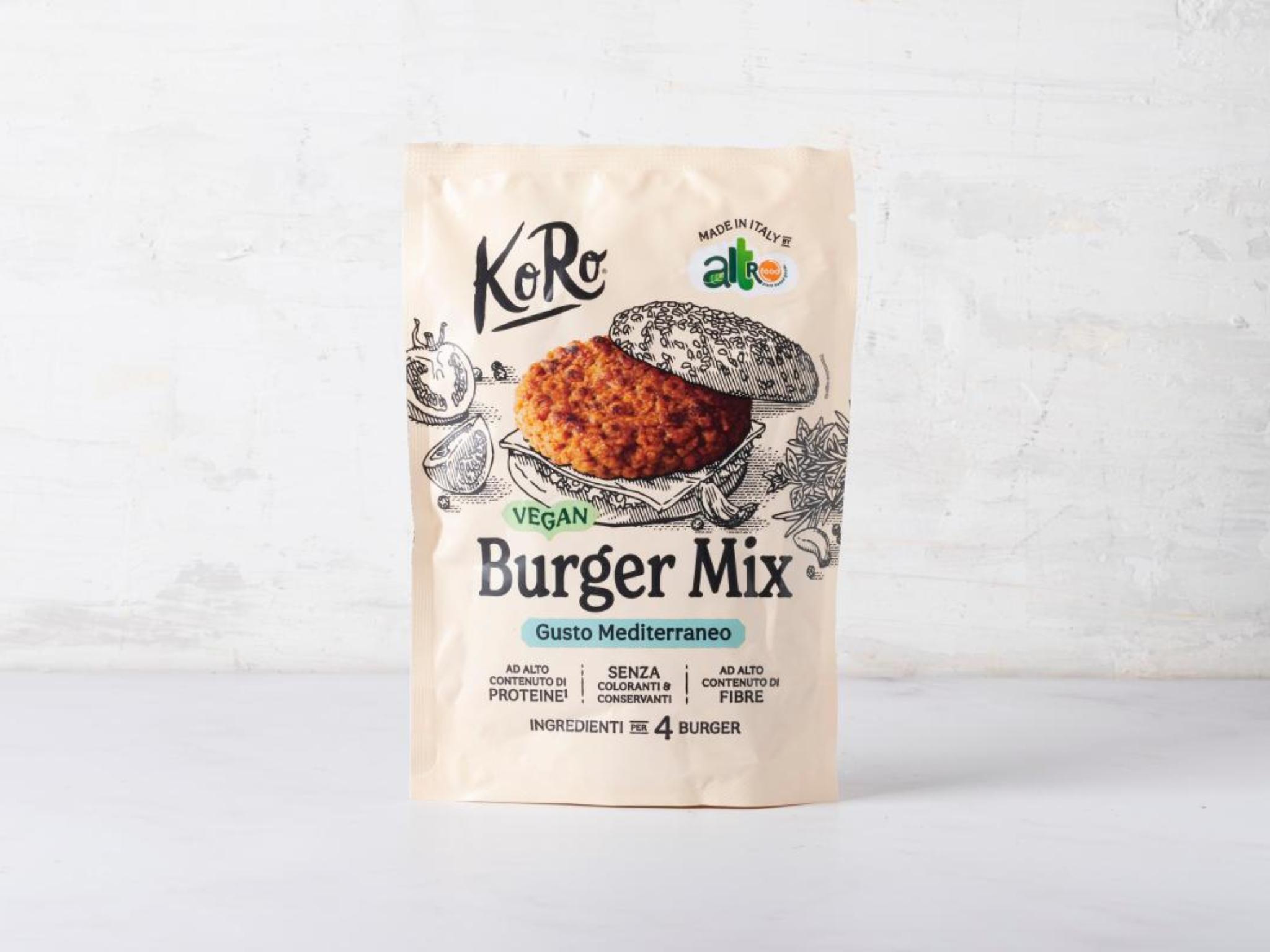 Mix per burger vegani alla mediterranea