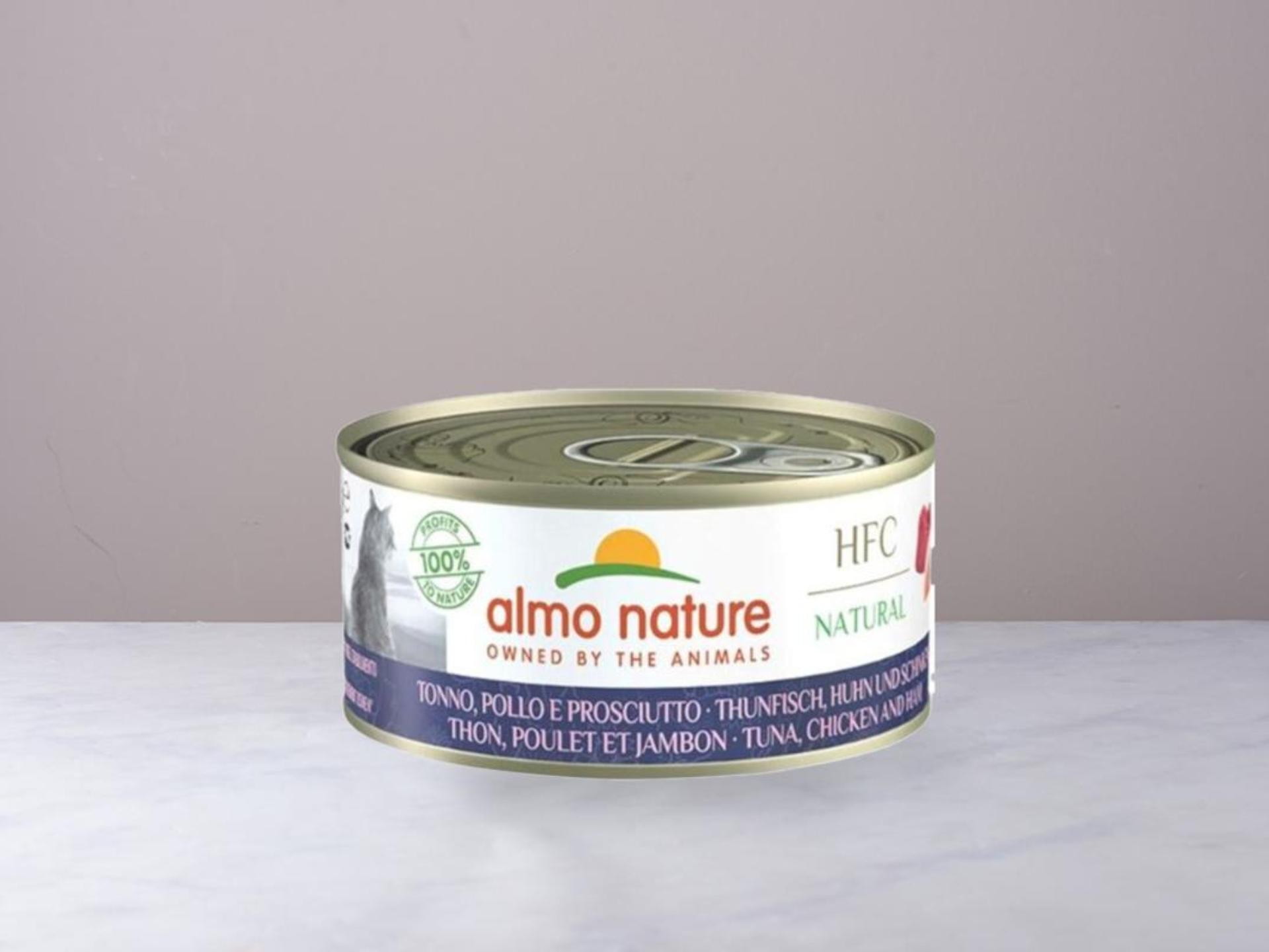 Lattina gatto tonno, pollo e prosciutto HFC 150 g