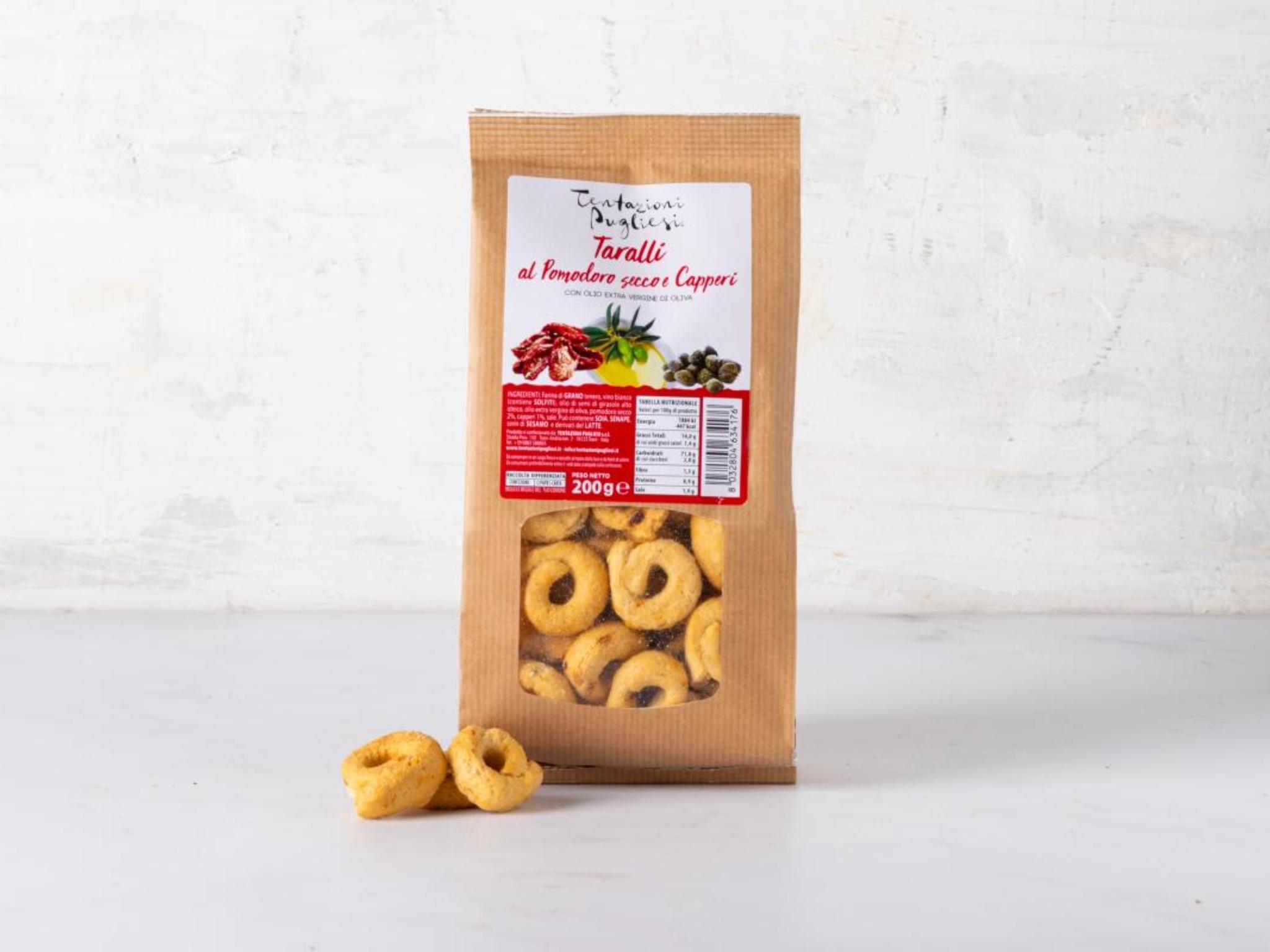Taralli ai pomodori secchi e capperi