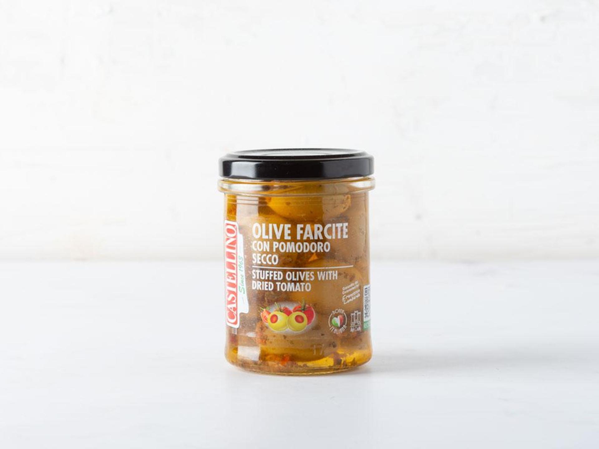 Olive farcite con pomodoro secco