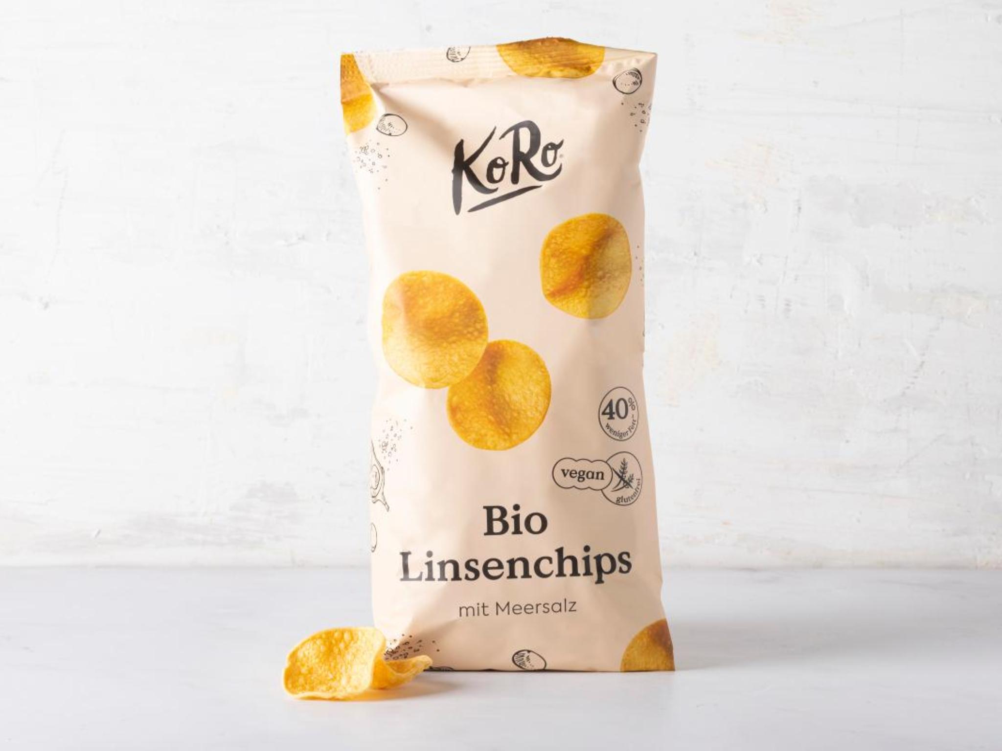 Chips di lenticchie con sale marino BIO