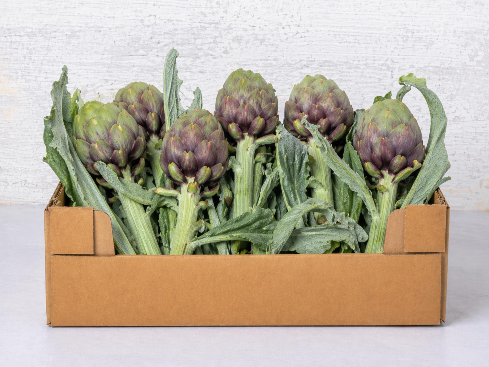 Cassetta di carciofi mammole