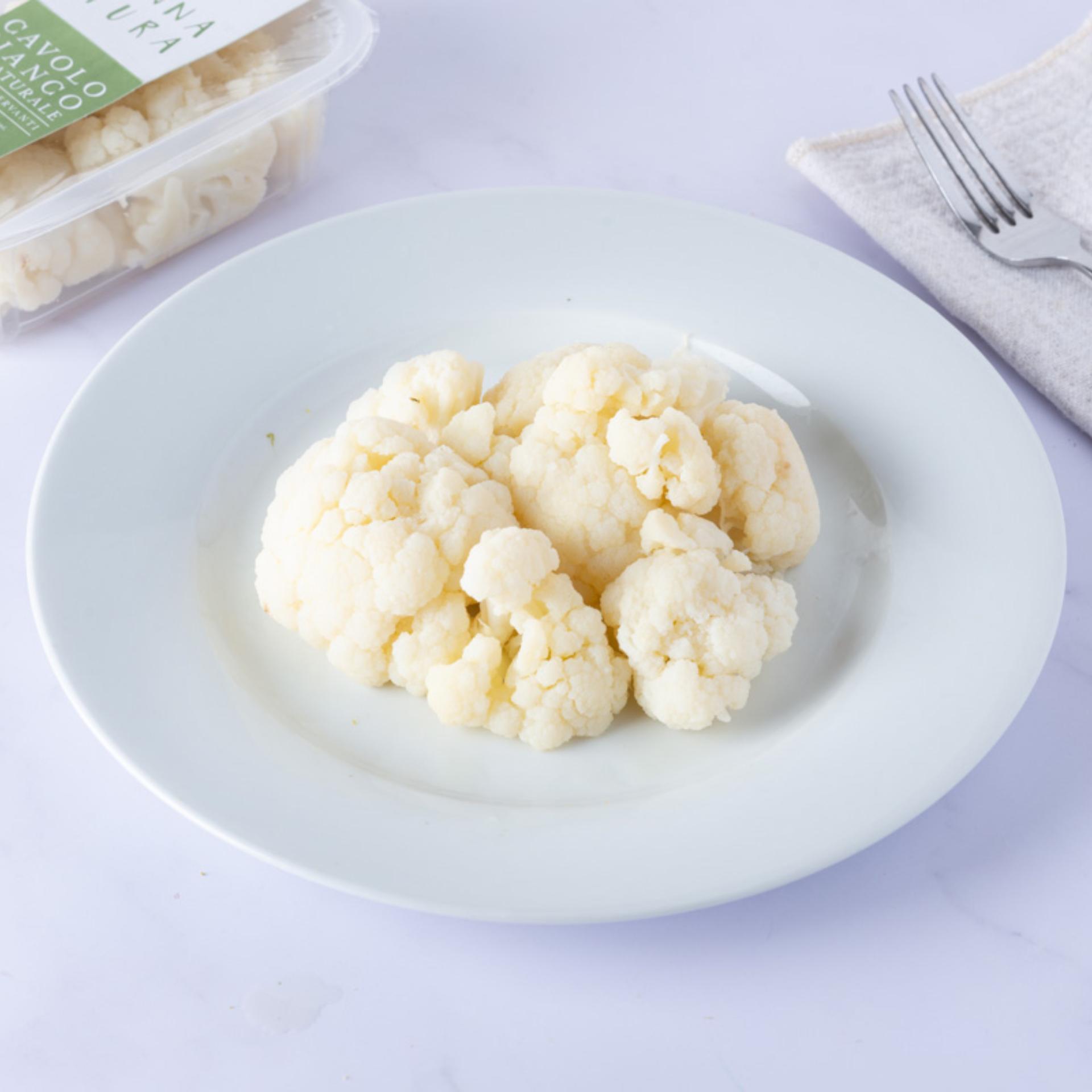 Cavolfiore bianco cotto al naturale