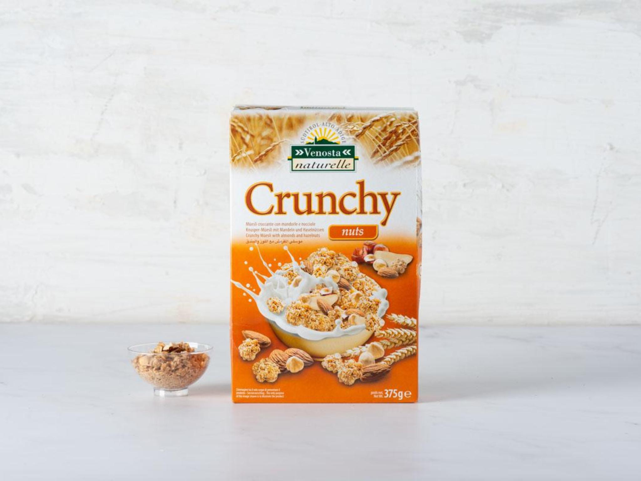 Müesli croccante con mandorle e nocciole