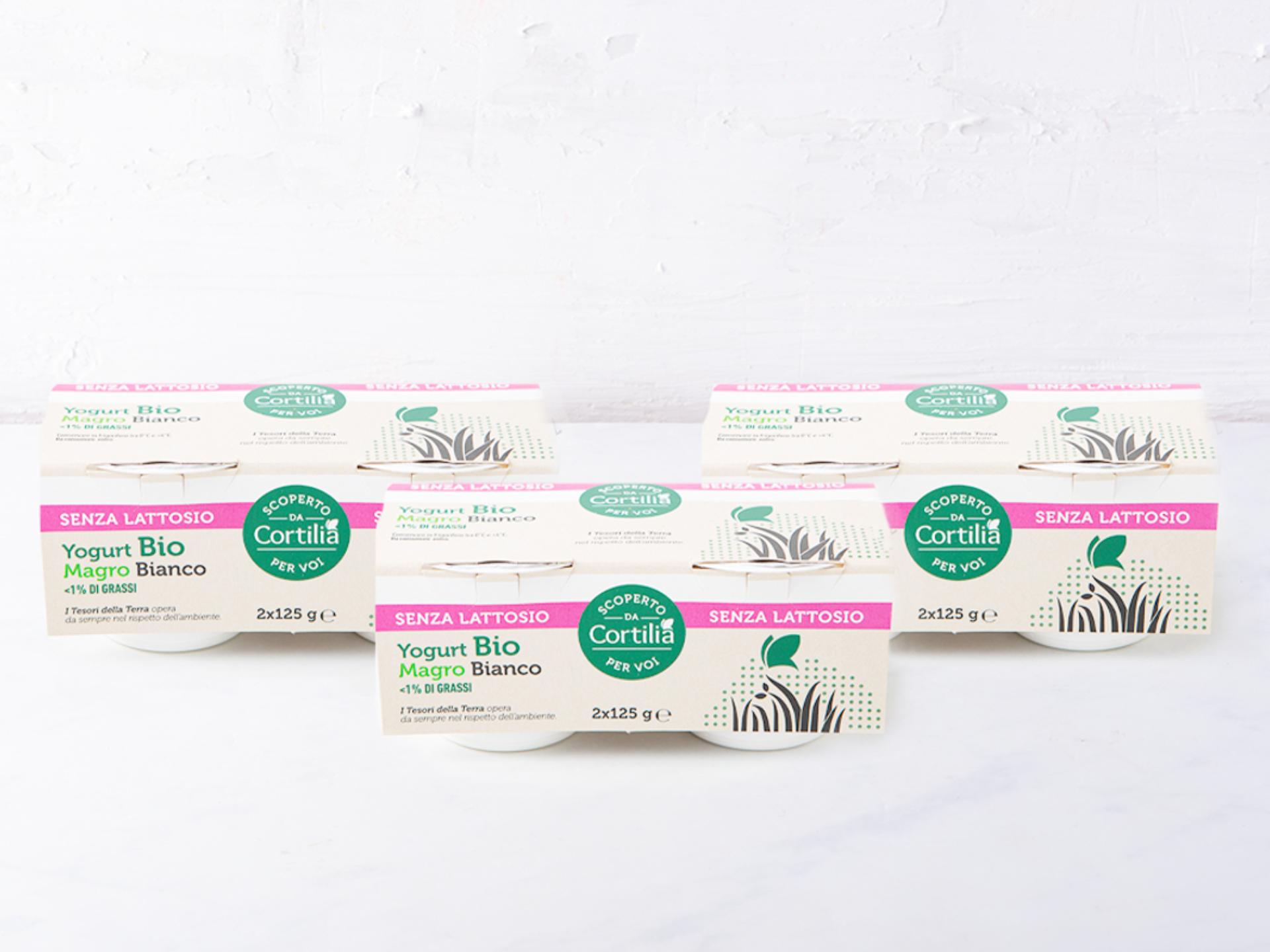 6 Yogurt bianco senza lattosio BIO