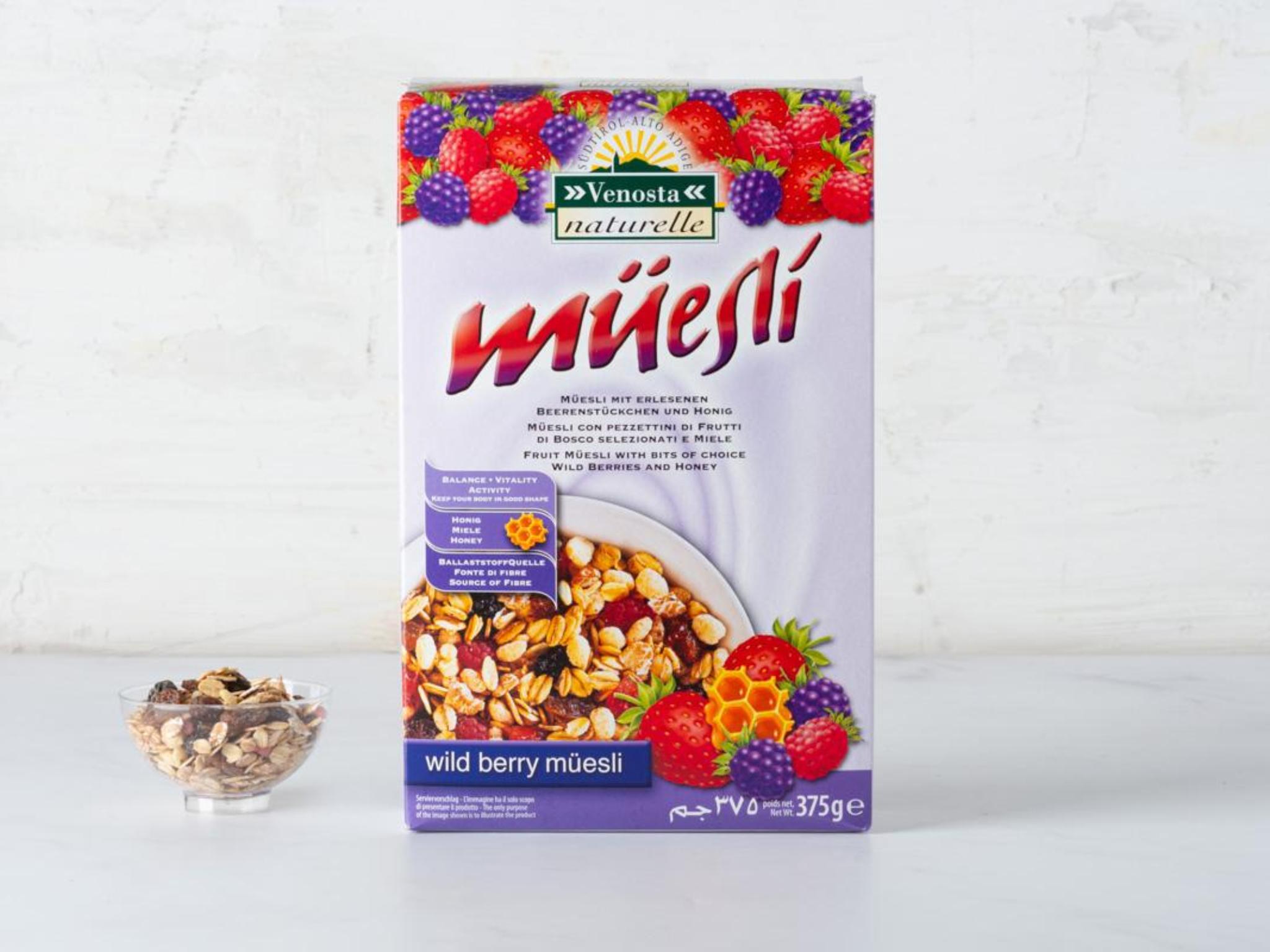 Müesli ai frutti di bosco