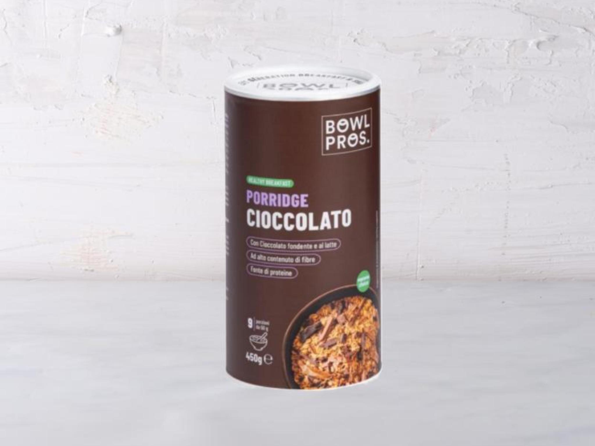 Porridge al cioccolato fondente e al latte