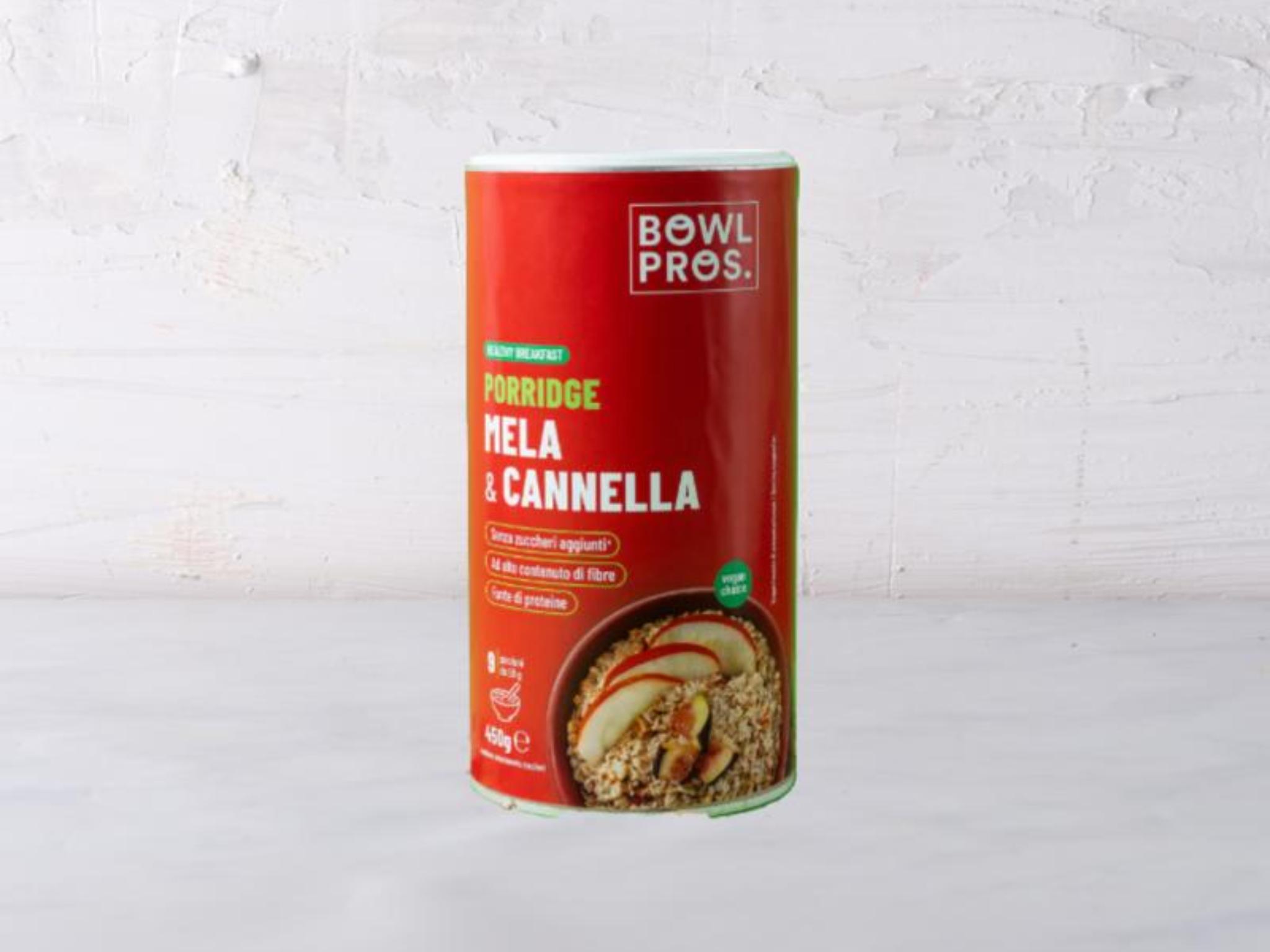 Porridge mela e cannella senza zuccheri aggiunti