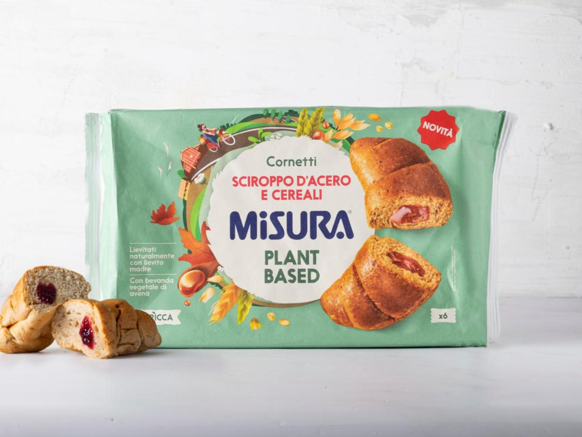 Plant based cornetti sciroppo d'acero e cereali