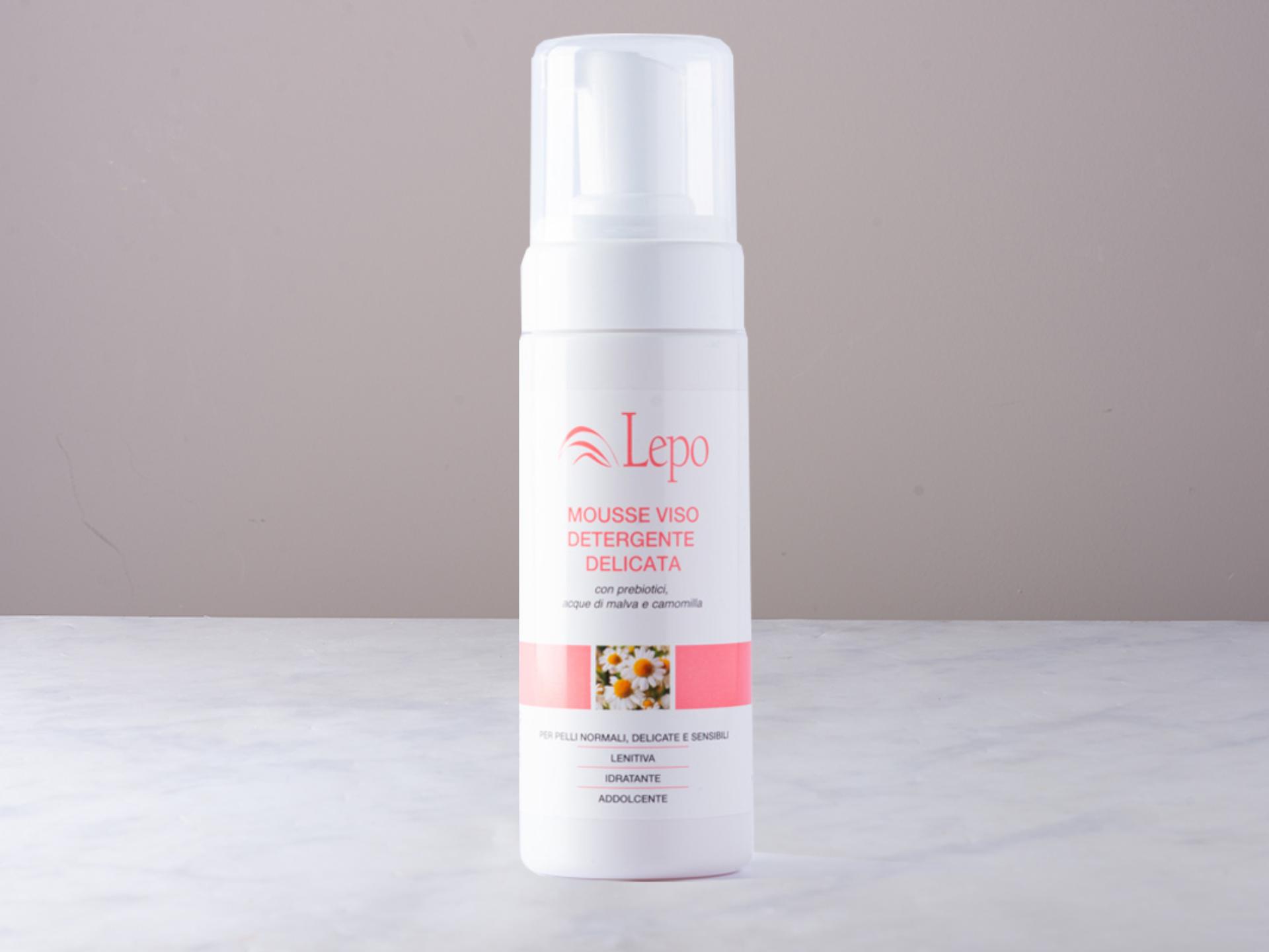 Mousse viso detergente delicata