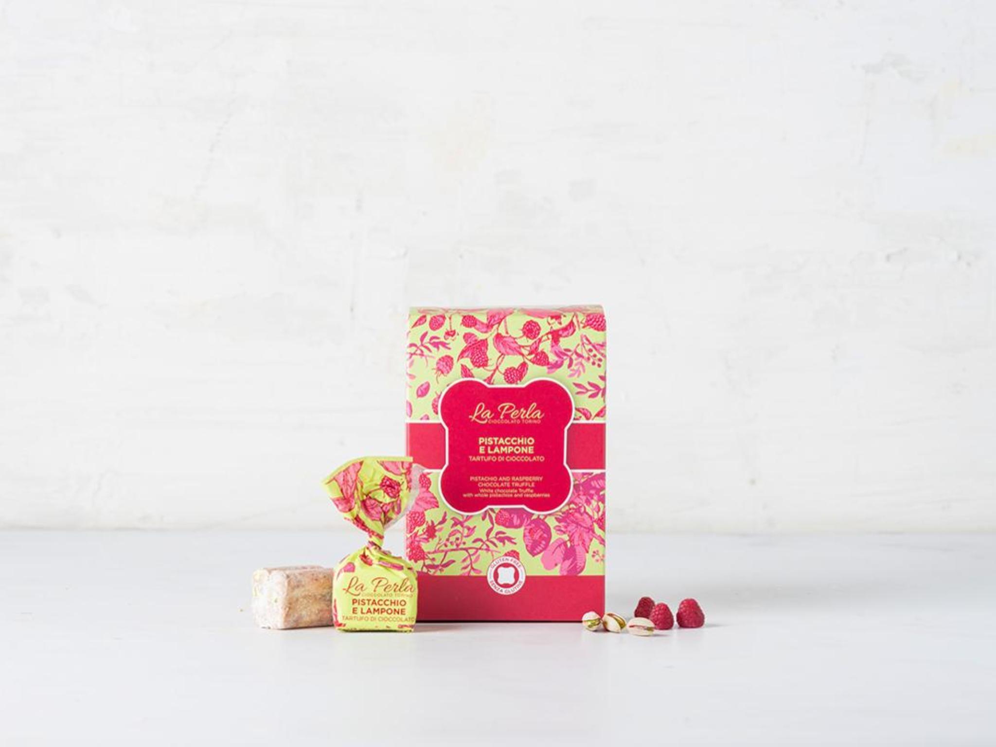 Tartufi al pistacchio e lampone