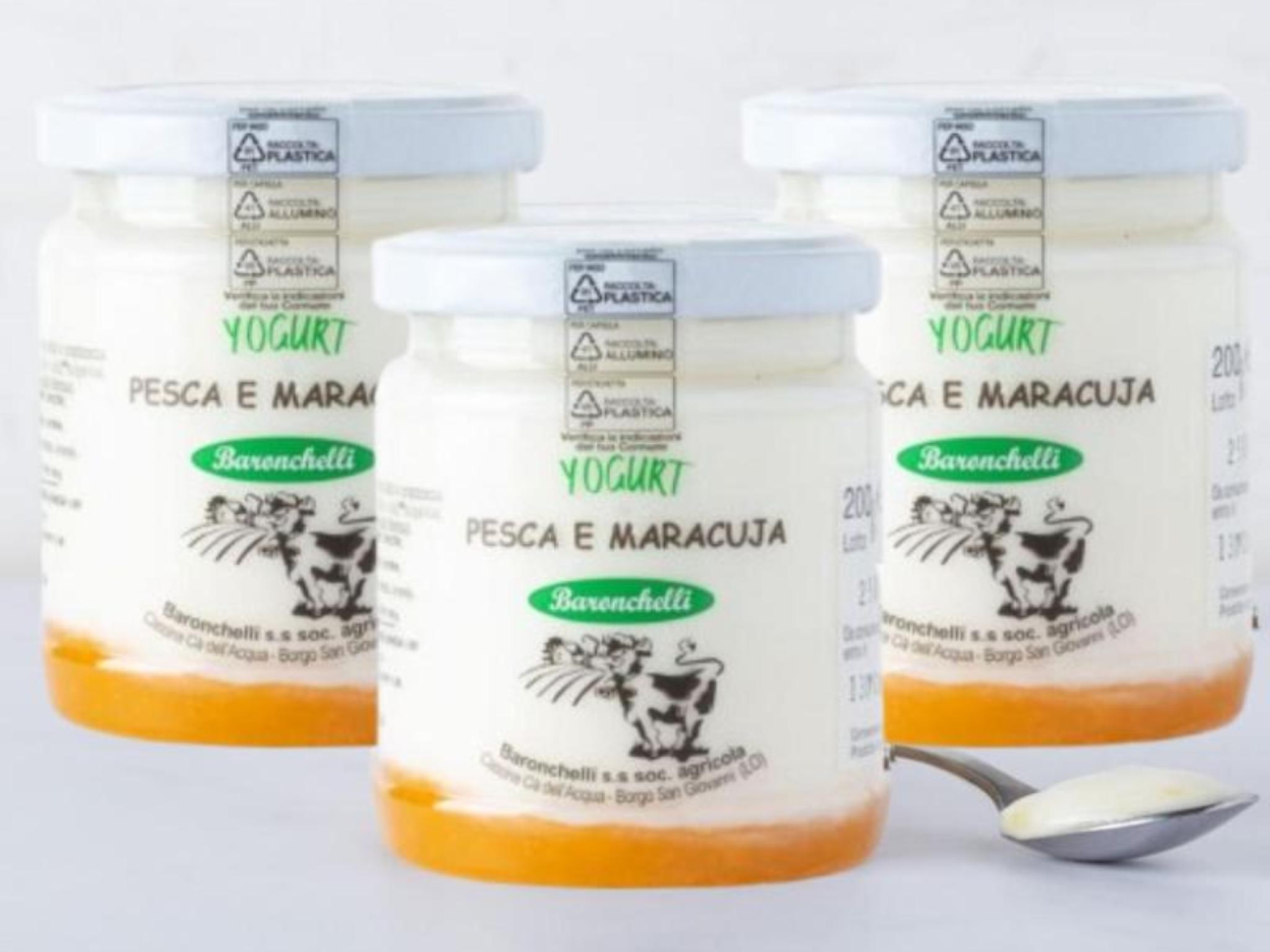 3 Yogurt intero alla pesca e maracuja