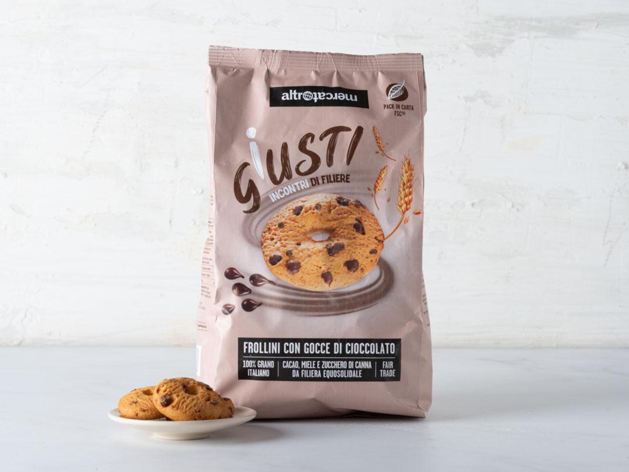 Frollini con gocce di cioccolato