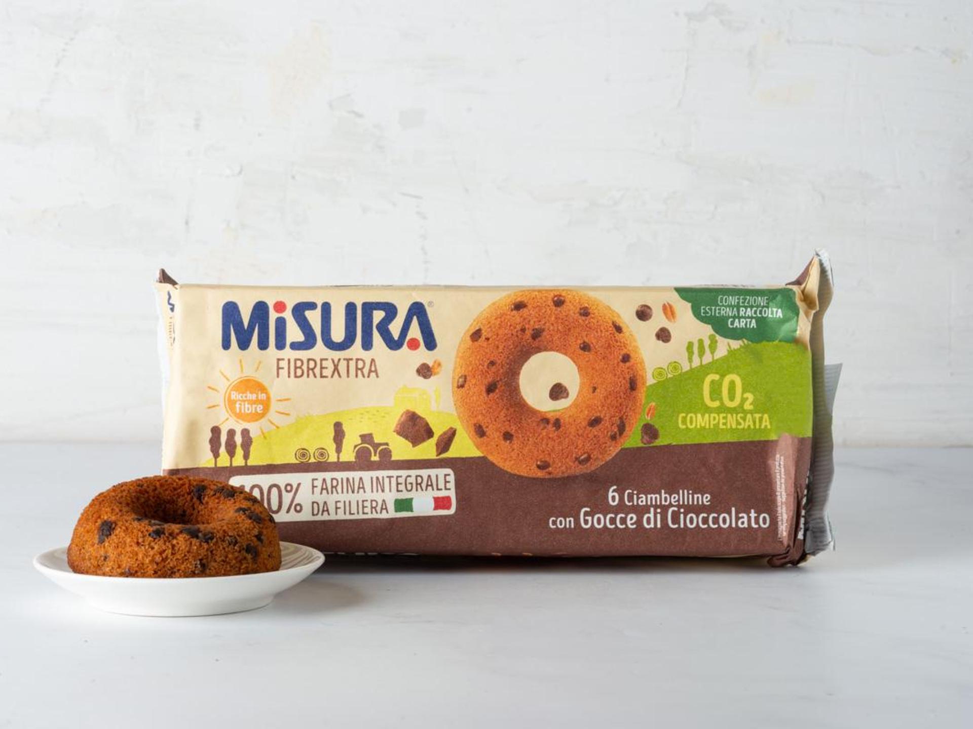 Fibrextra ciambelline integrali con gocce di cioccolato
