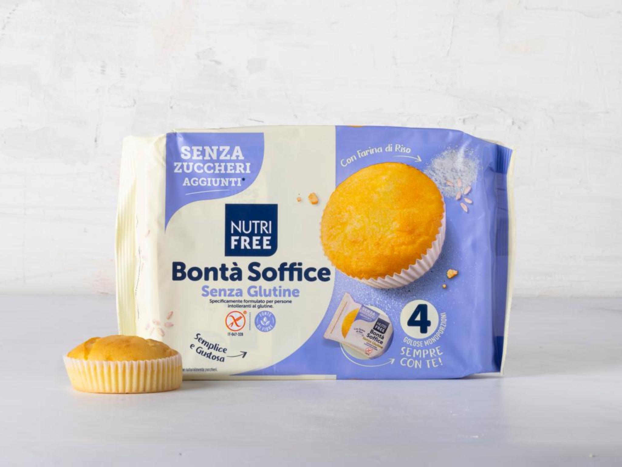 Bontà soffice senza zuccheri aggiunti e senza glutine