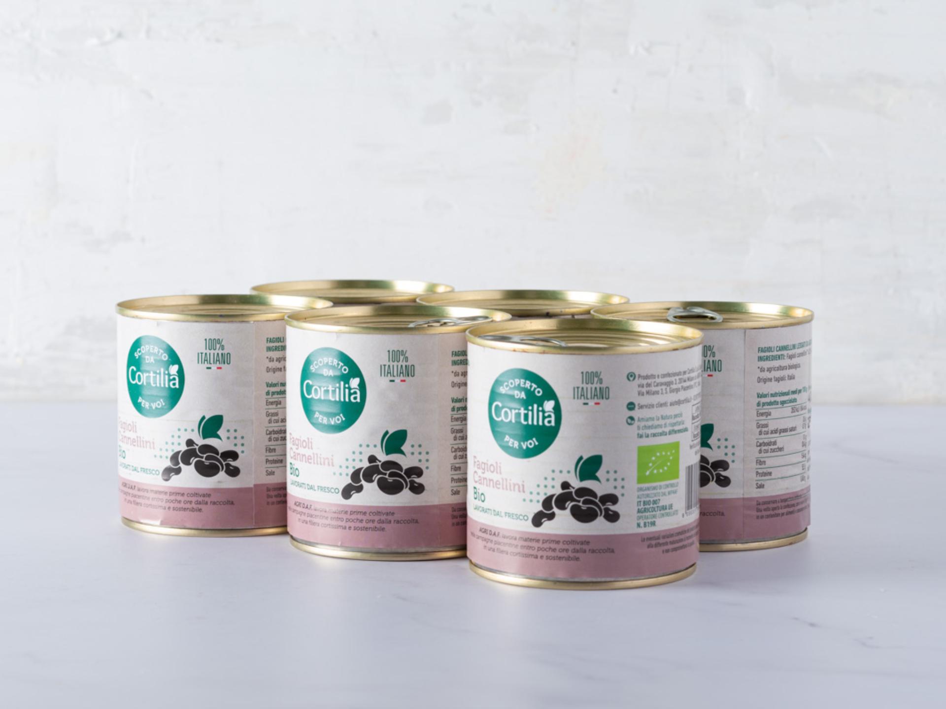 6 Fagioli cannellini freschi in scatola BIO