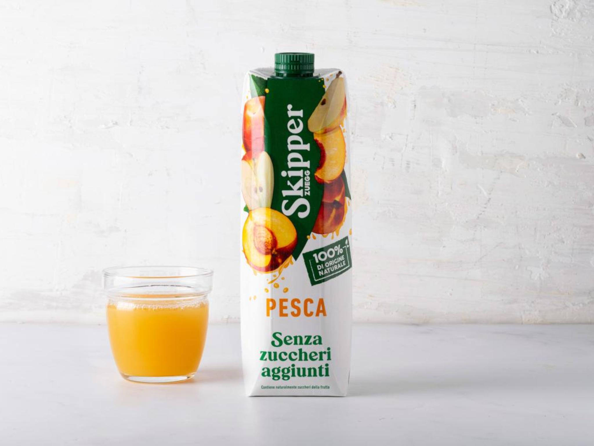 Bevanda pesca senza zuccheri aggiunti