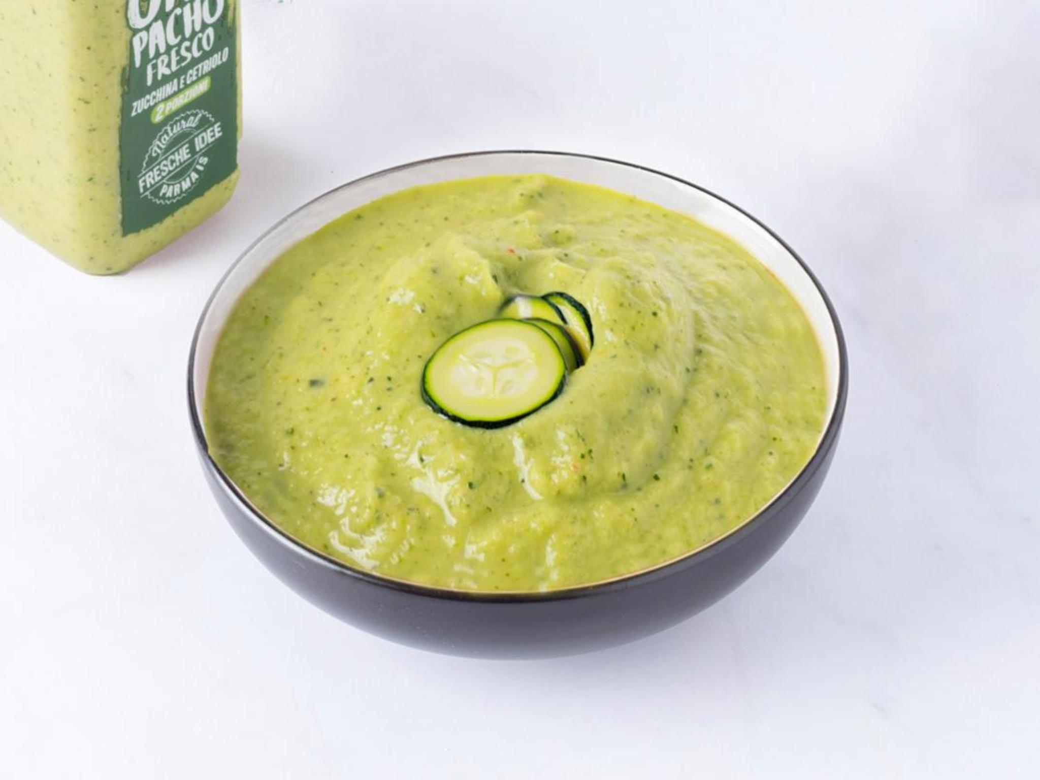 Gazpacho di zucchina e cetriolo