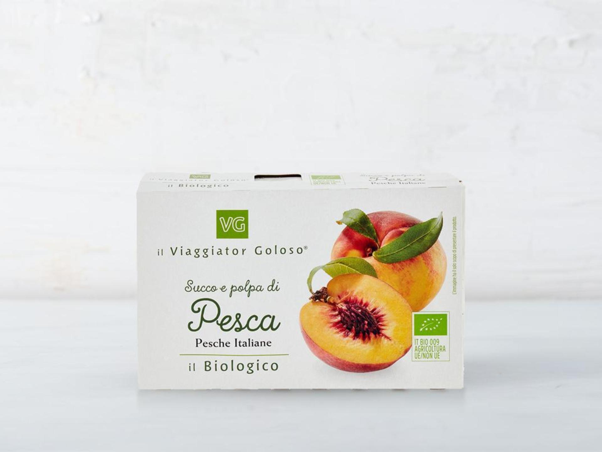 Succo e polpa di pesca italiana BIO