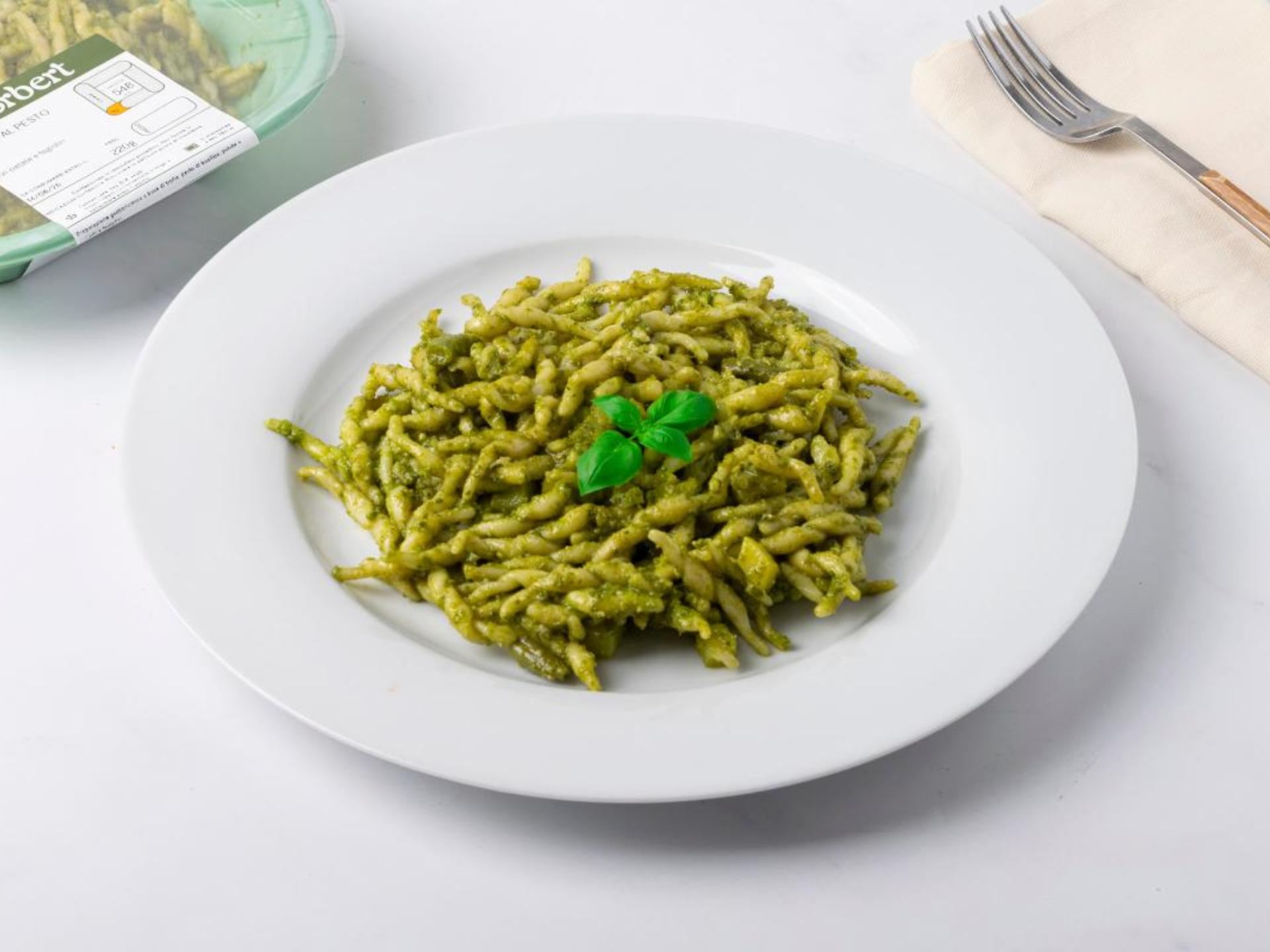 Trofie al pesto con patate e fagiolini