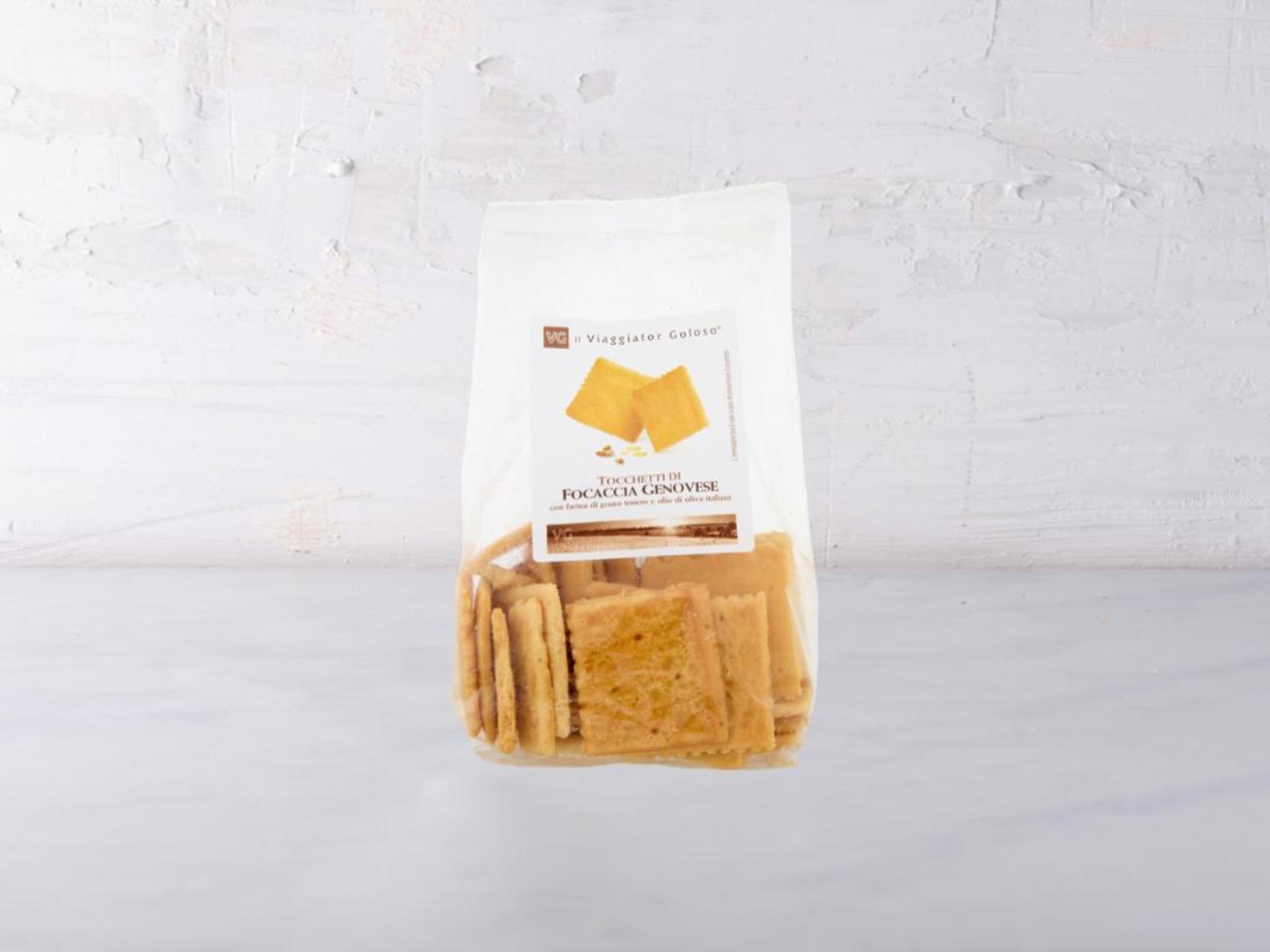 Tocchetti di focaccia genovese