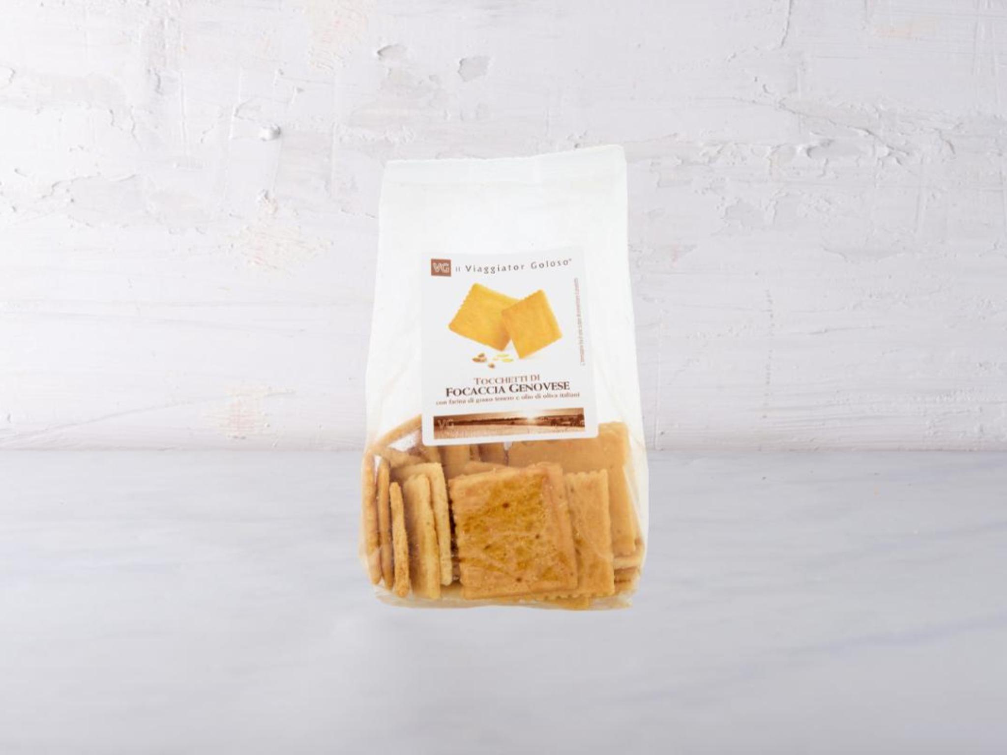 Tocchetti di focaccia genovese