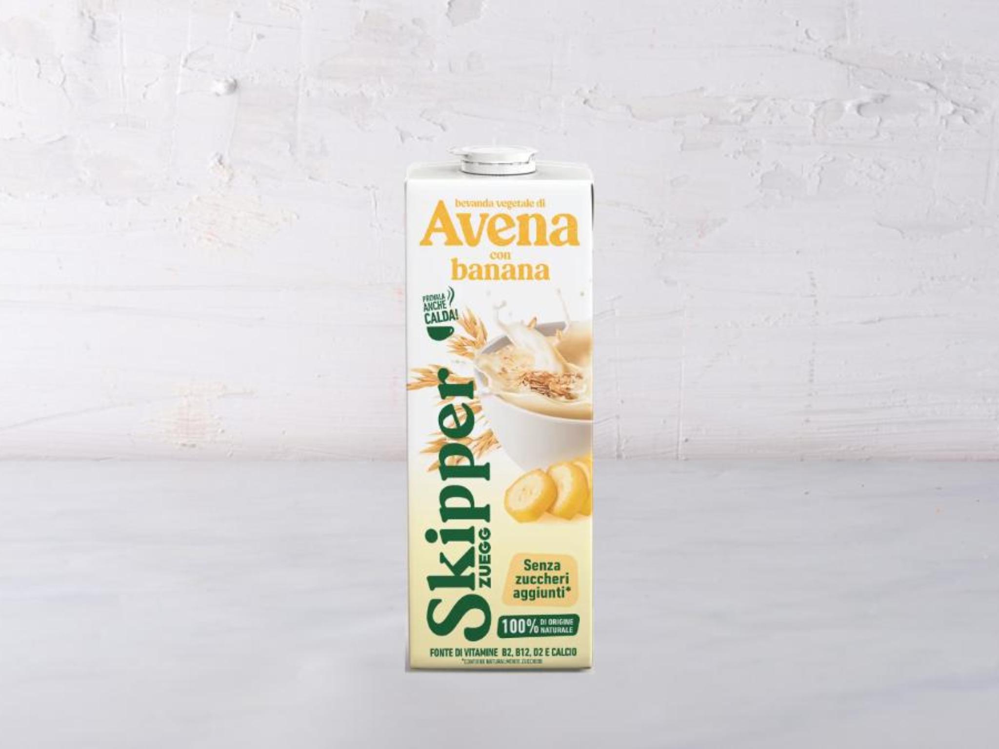 Bevanda vegetale di avena con banana