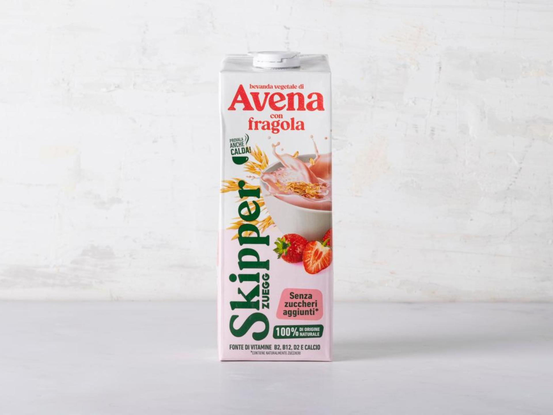 Bevanda vegetale di avena con fragola