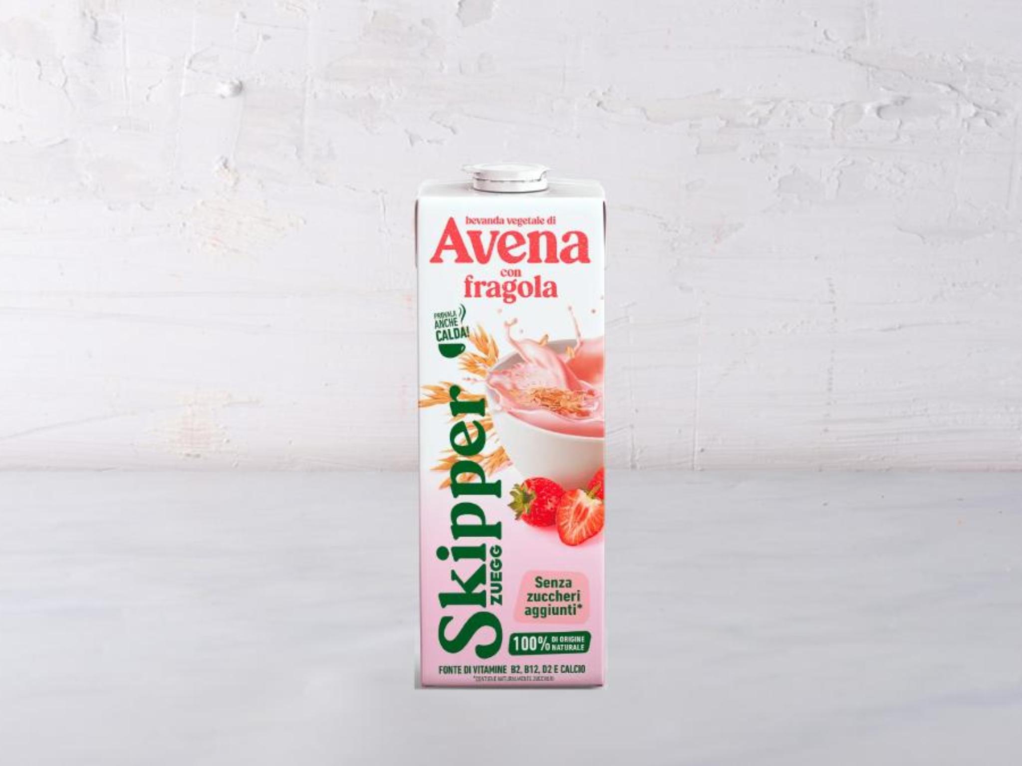Bevanda vegetale di avena con fragola