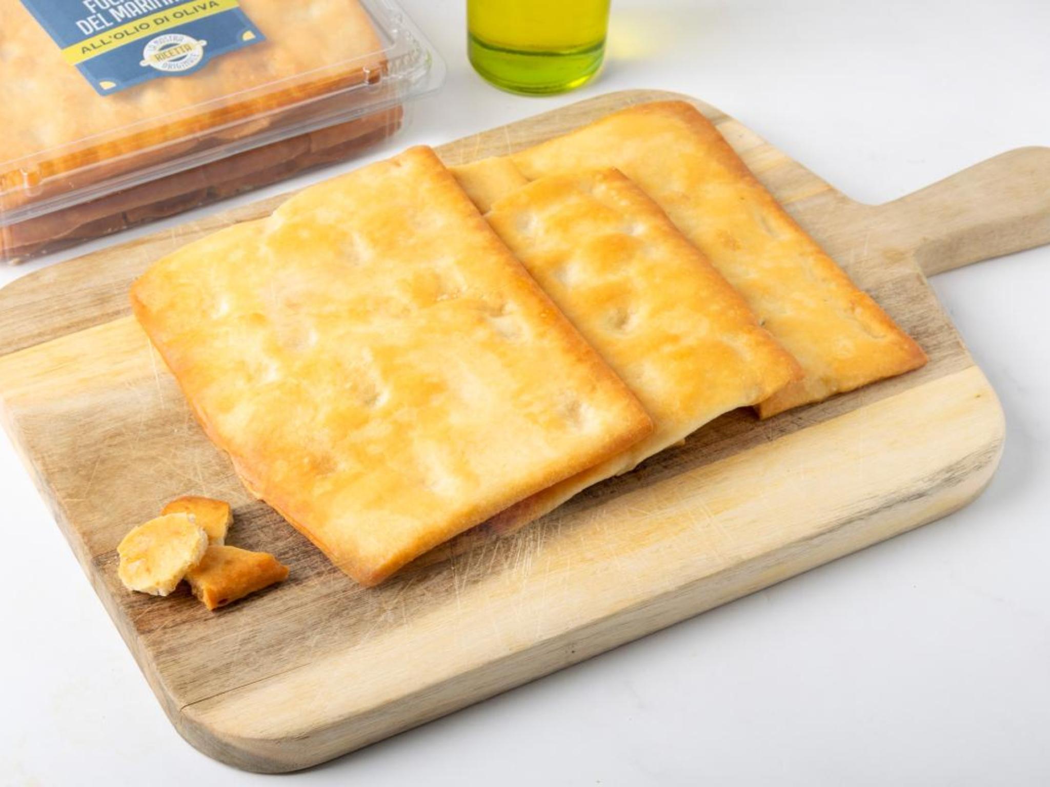 Focaccia croccante all'olio d'oliva