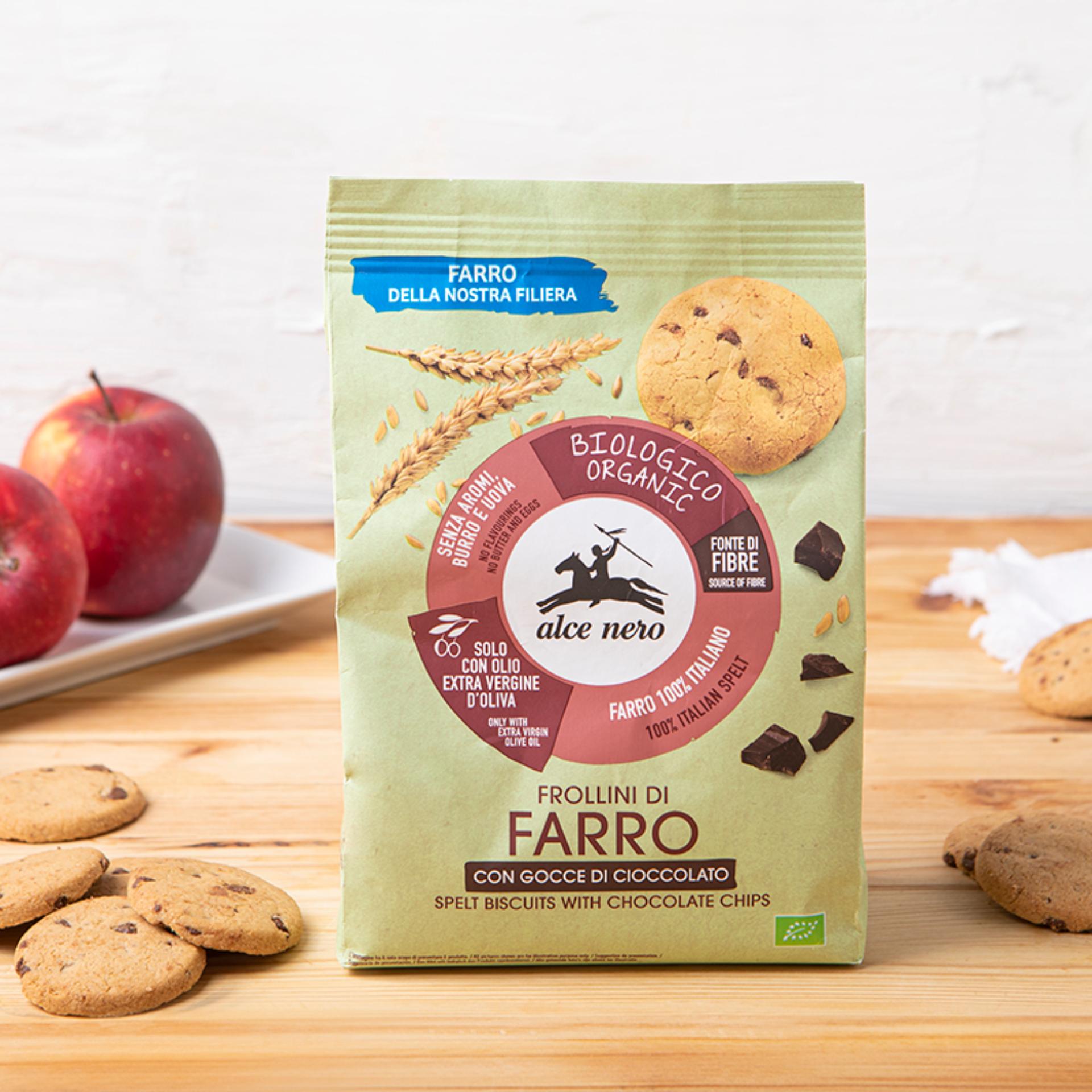 Frollini di farro con gocce di cioccolato BIO