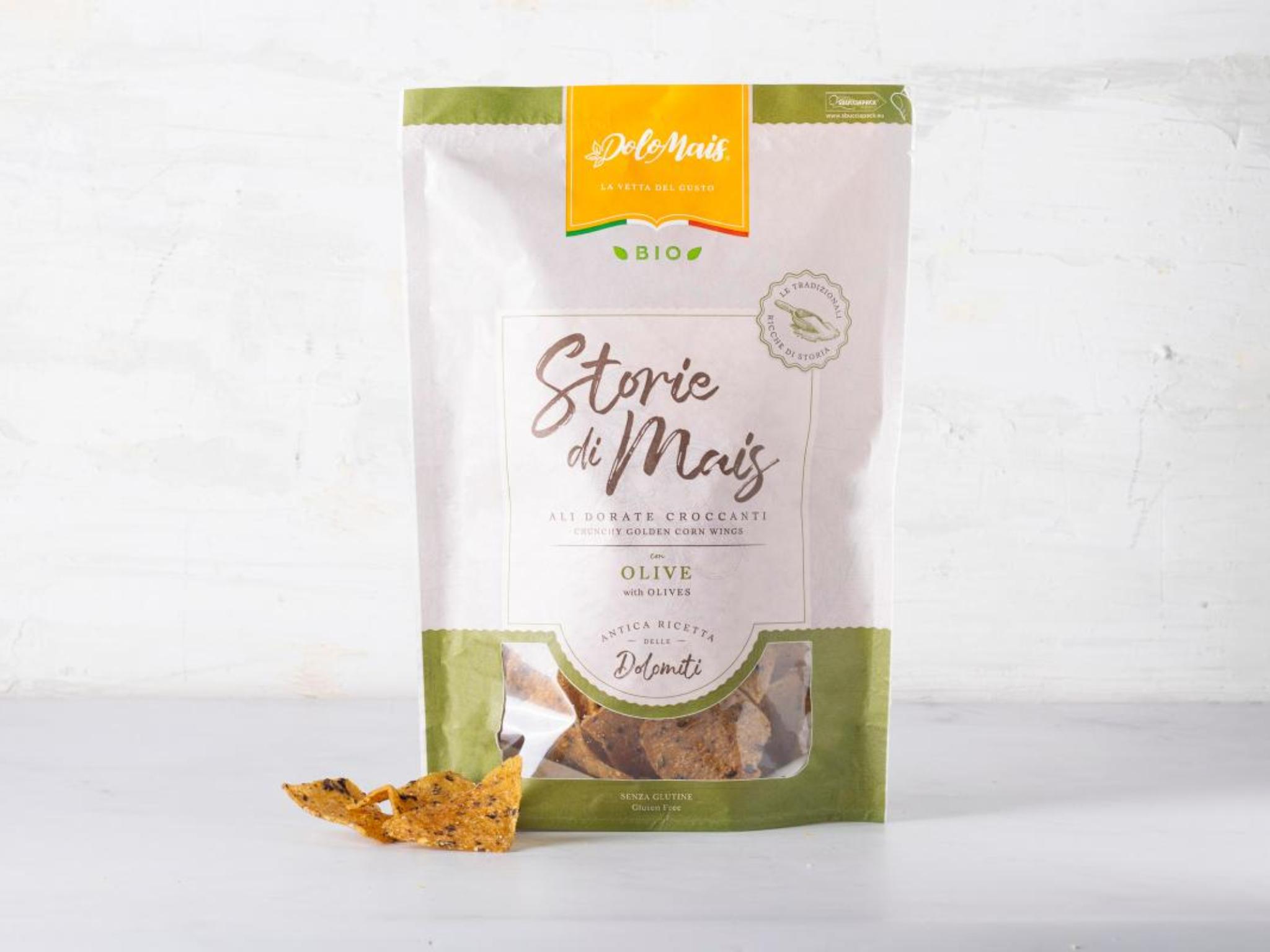 Chips di mais con olive BIO