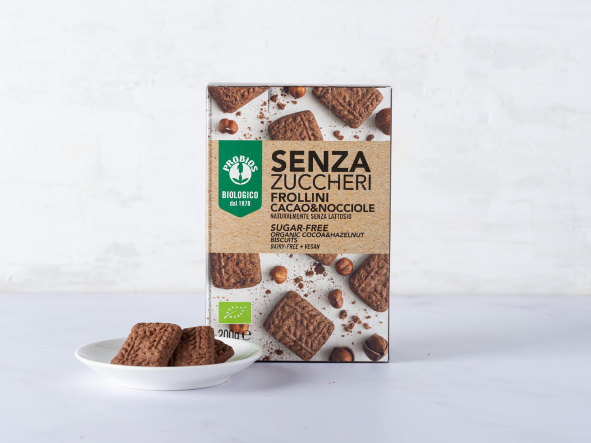 Frollini cacao e nocciole senza zucchero BIO