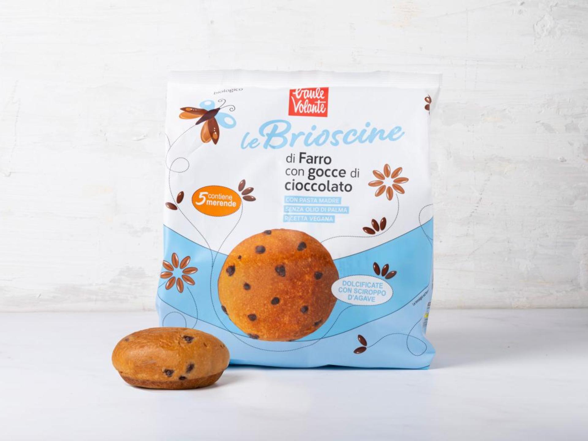 Brioscine di farro con gocce di cioccolato BIO
