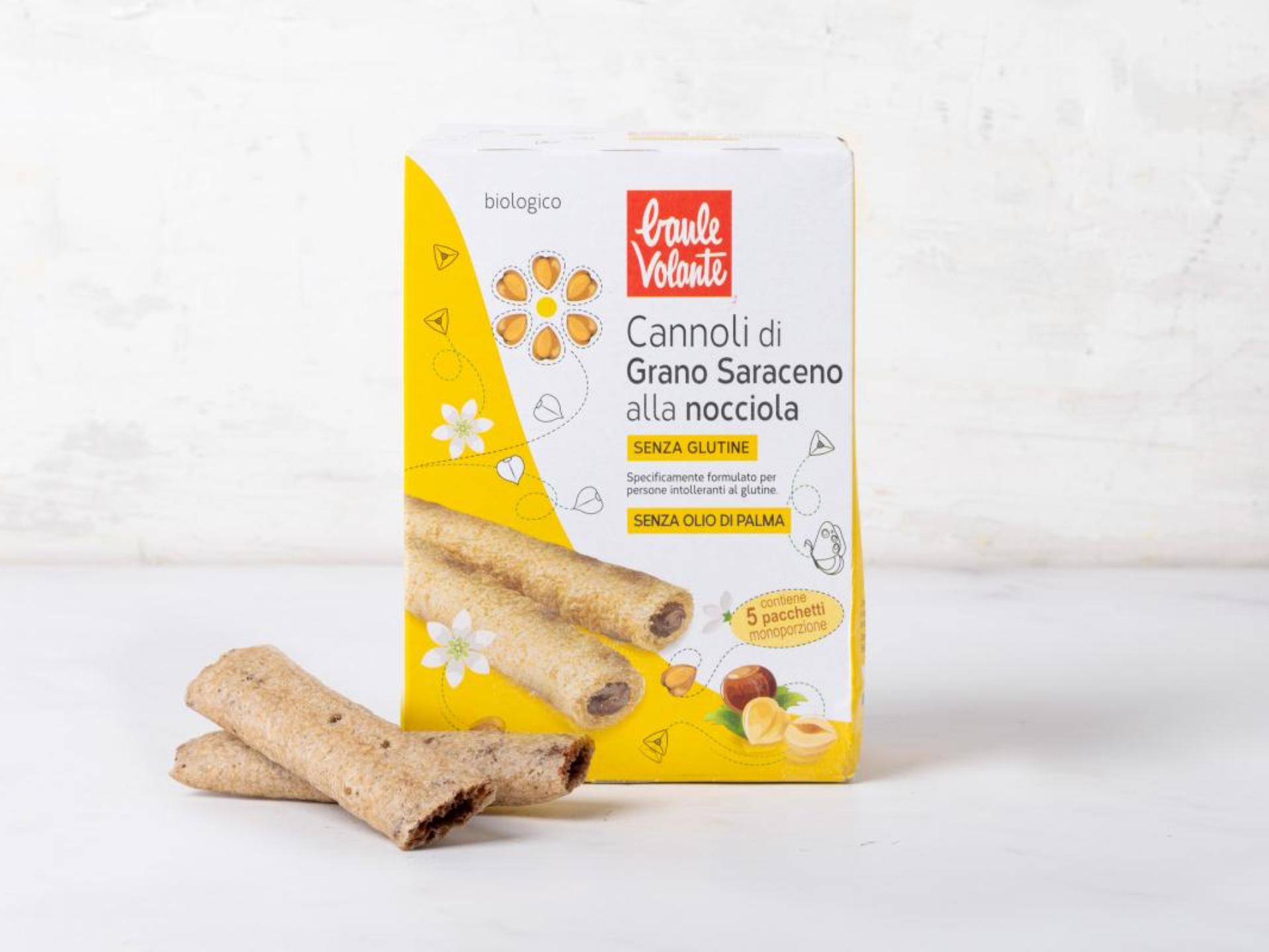 Cannoli di grano saraceno alla nocciola senza glutine